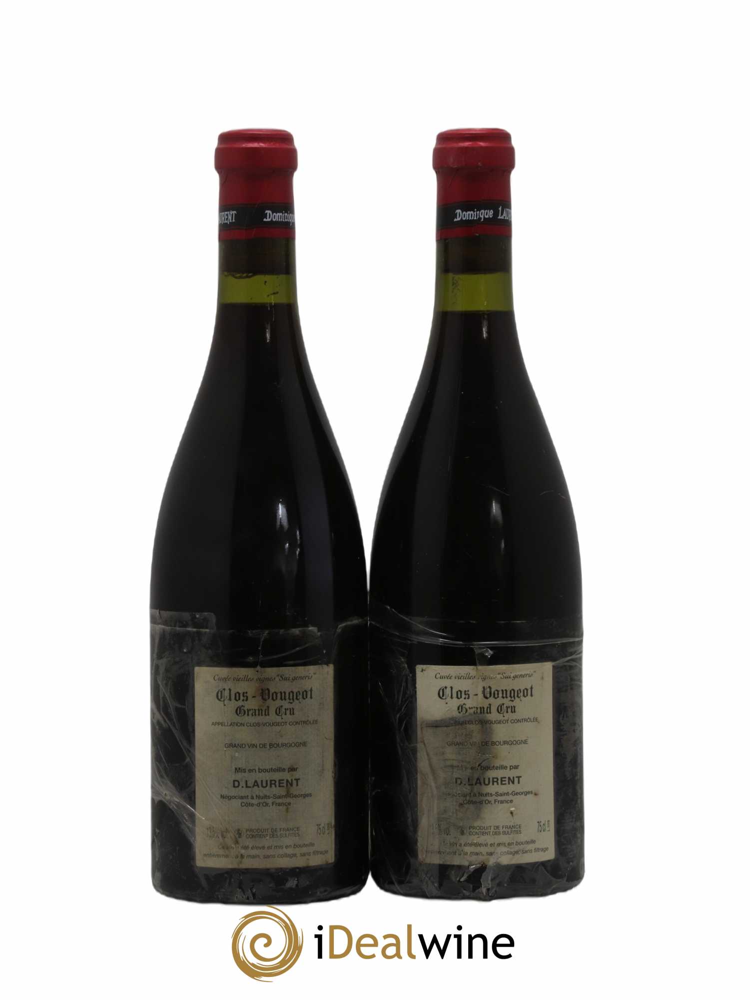 Clos de Vougeot Grand Cru Vieilles vignes Sui Generis Dominique Laurent 2005 - Lot of 2 bottles - 1