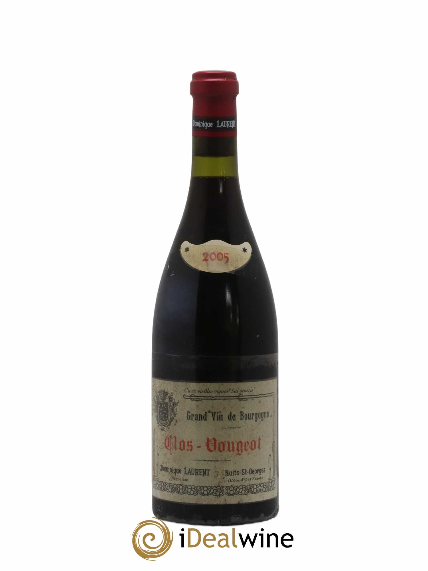 Clos de Vougeot Grand Cru Vieilles vignes Sui Generis Dominique Laurent 2005 - Lot of 1 bottle - 0