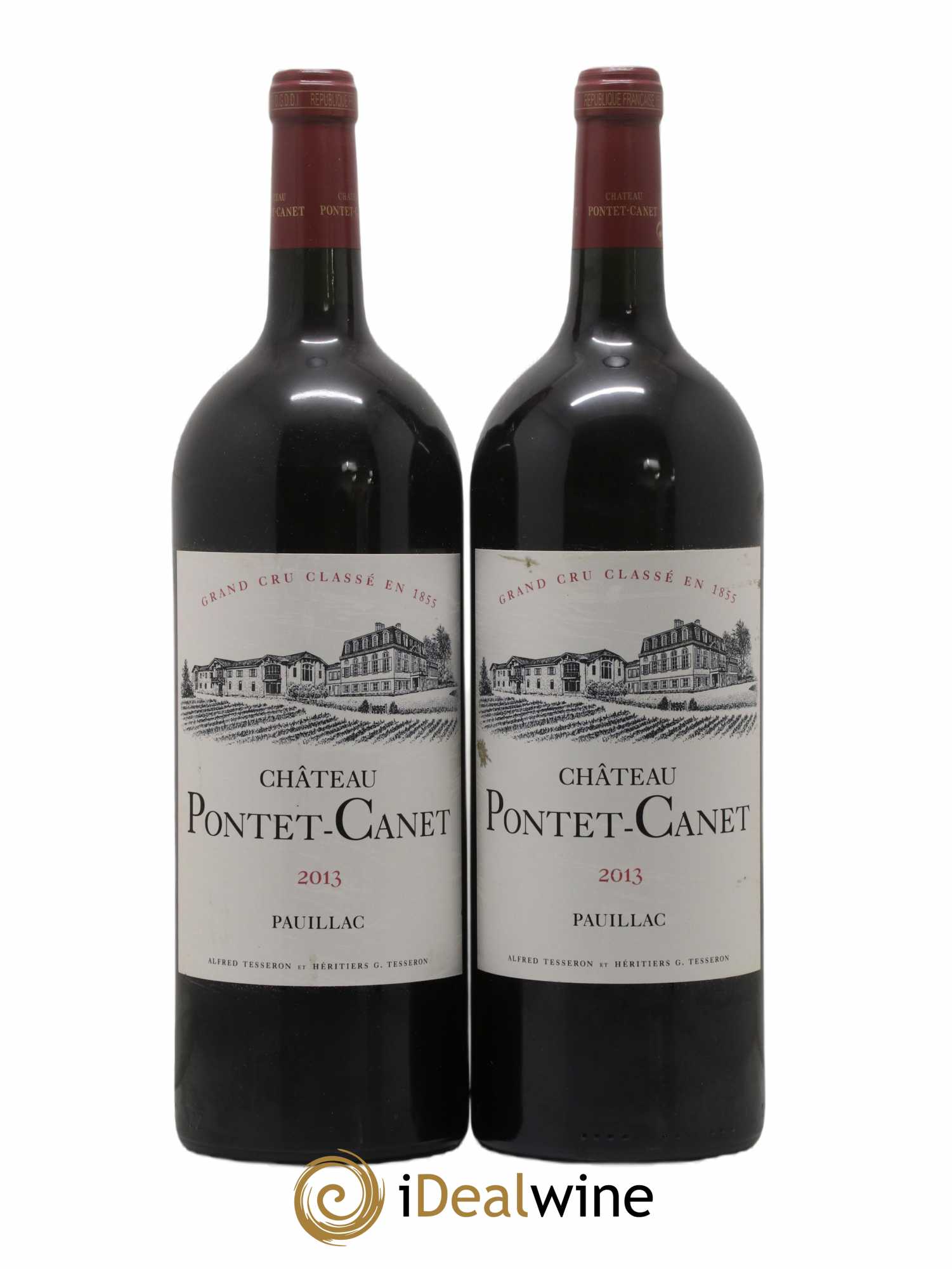 Château Pontet Canet 5ème Grand Cru Classé 2013 - Lot de 2 magnums - 0