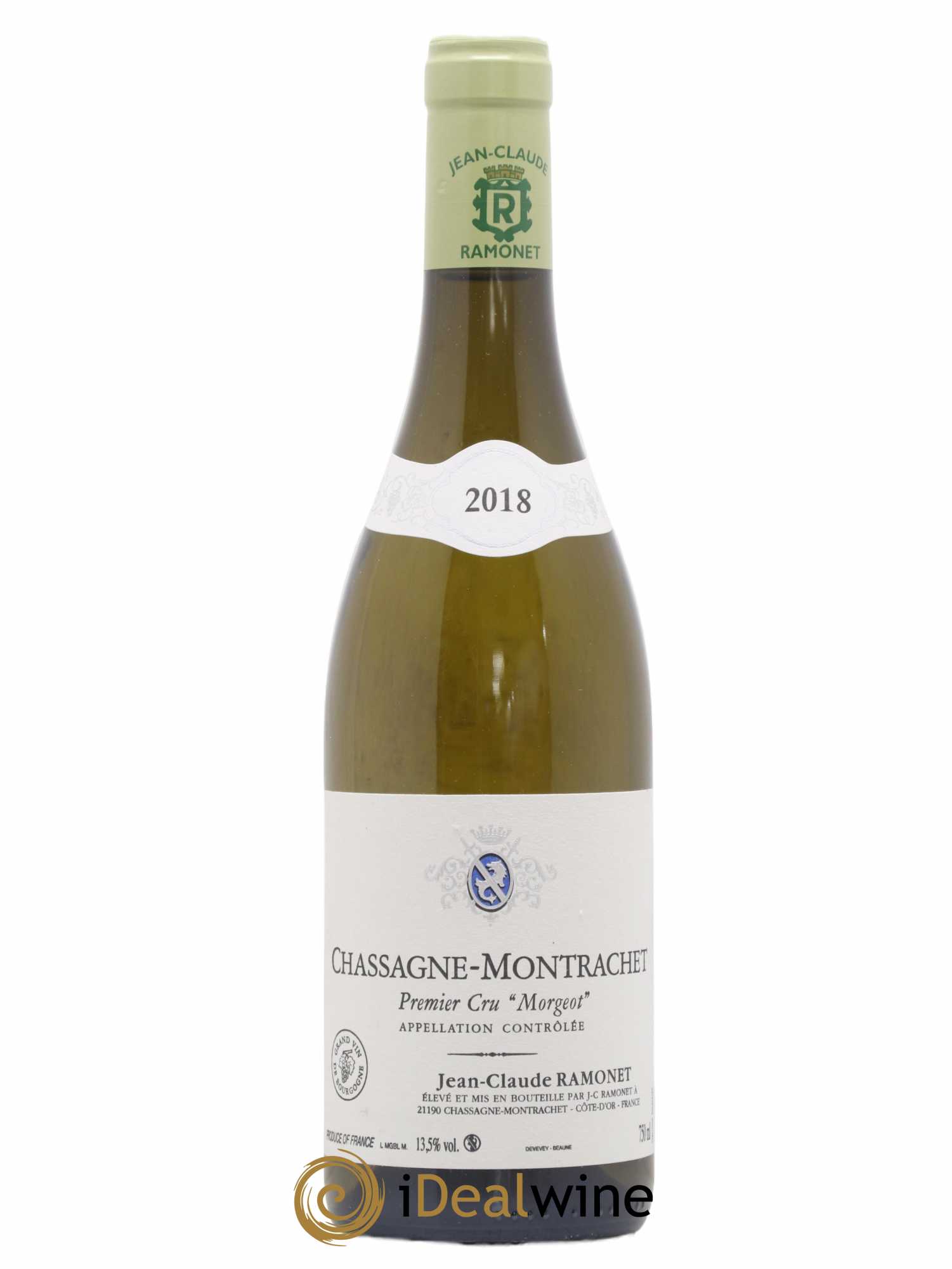 Chassagne-Montrachet 1er Cru Morgeot Ramonet (Domaine) 2018 - Lot de 1 bouteille - 0