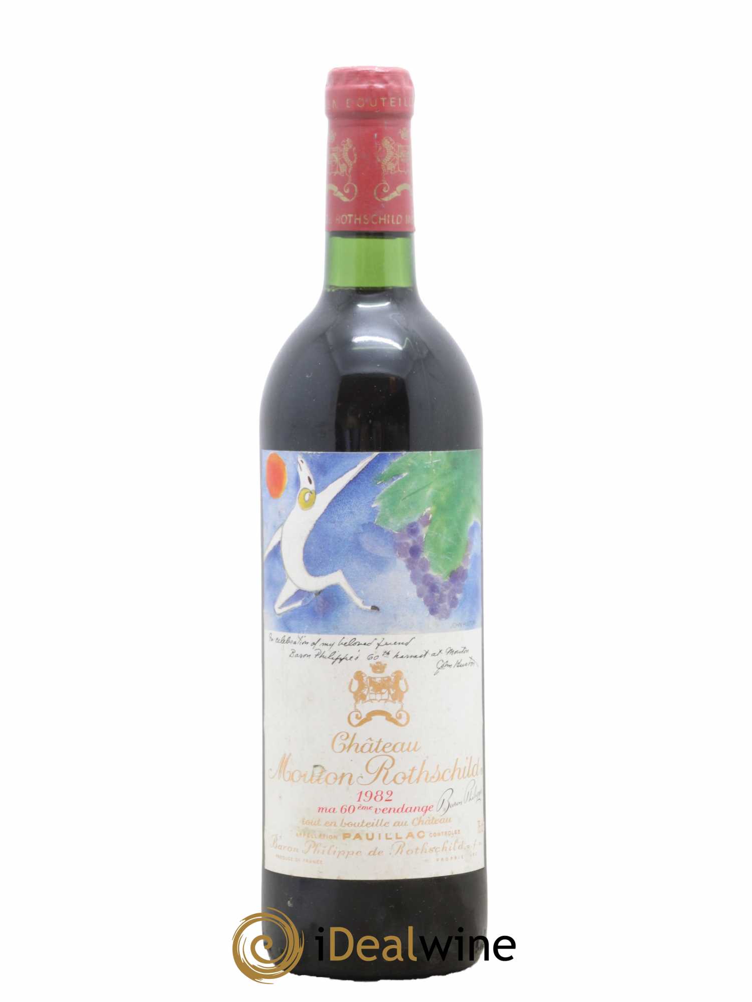 Château Mouton Rothschild 1er Grand Cru Classé 1982 - Lot de 1 bouteille - 0