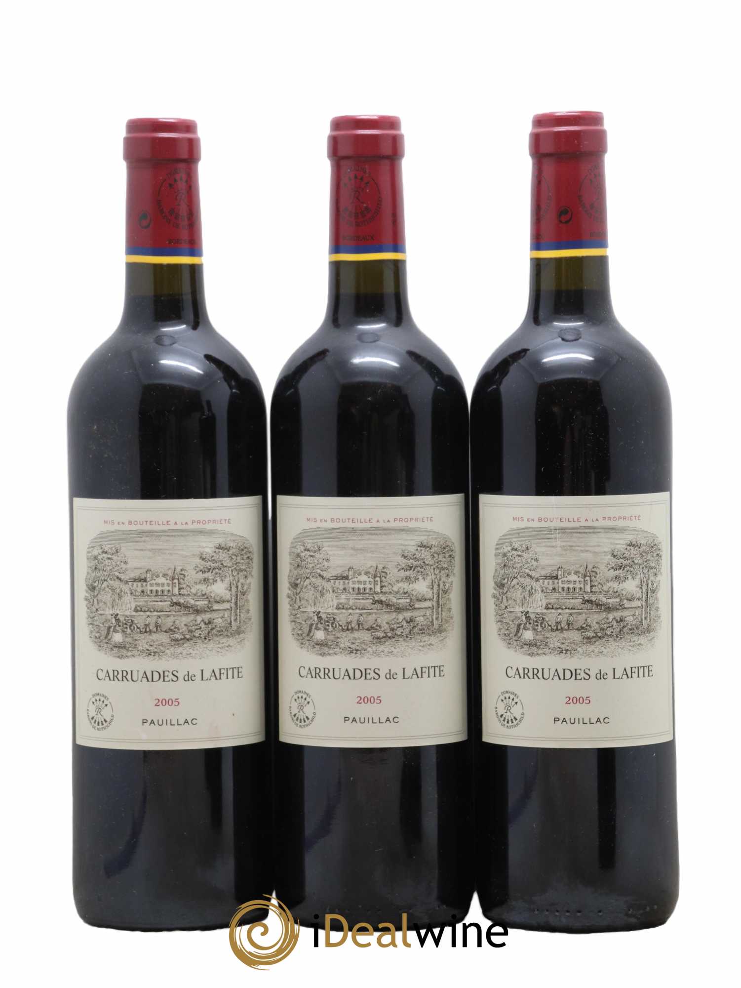 Carruades de Lafite Rothschild Second Vin 2005 - Lot de 3 bouteilles - 0