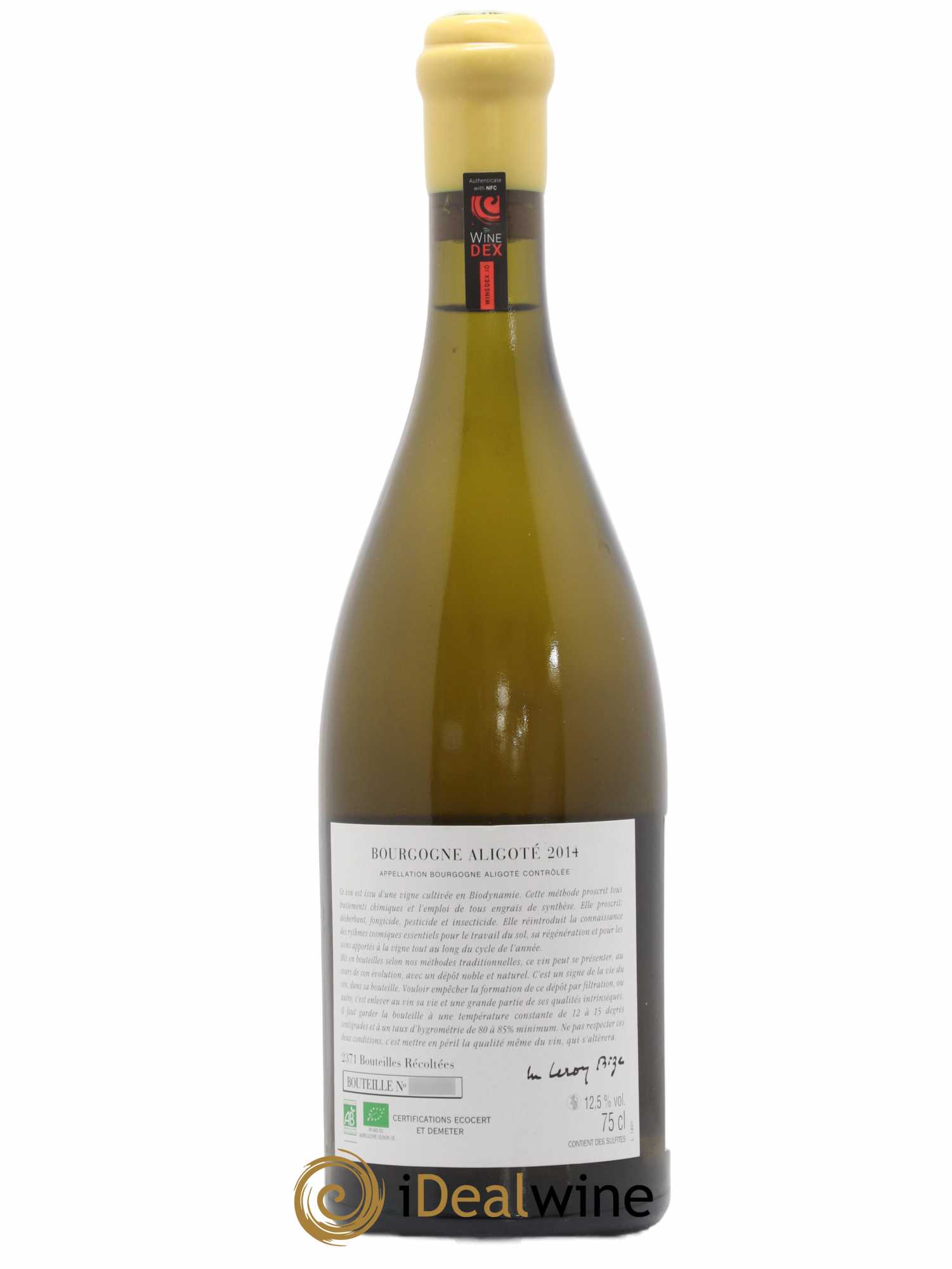 Bourgogne Aligoté Sous Chatelet d'Auvenay (Domaine) 2014 - Lot de 1 bouteille - 1