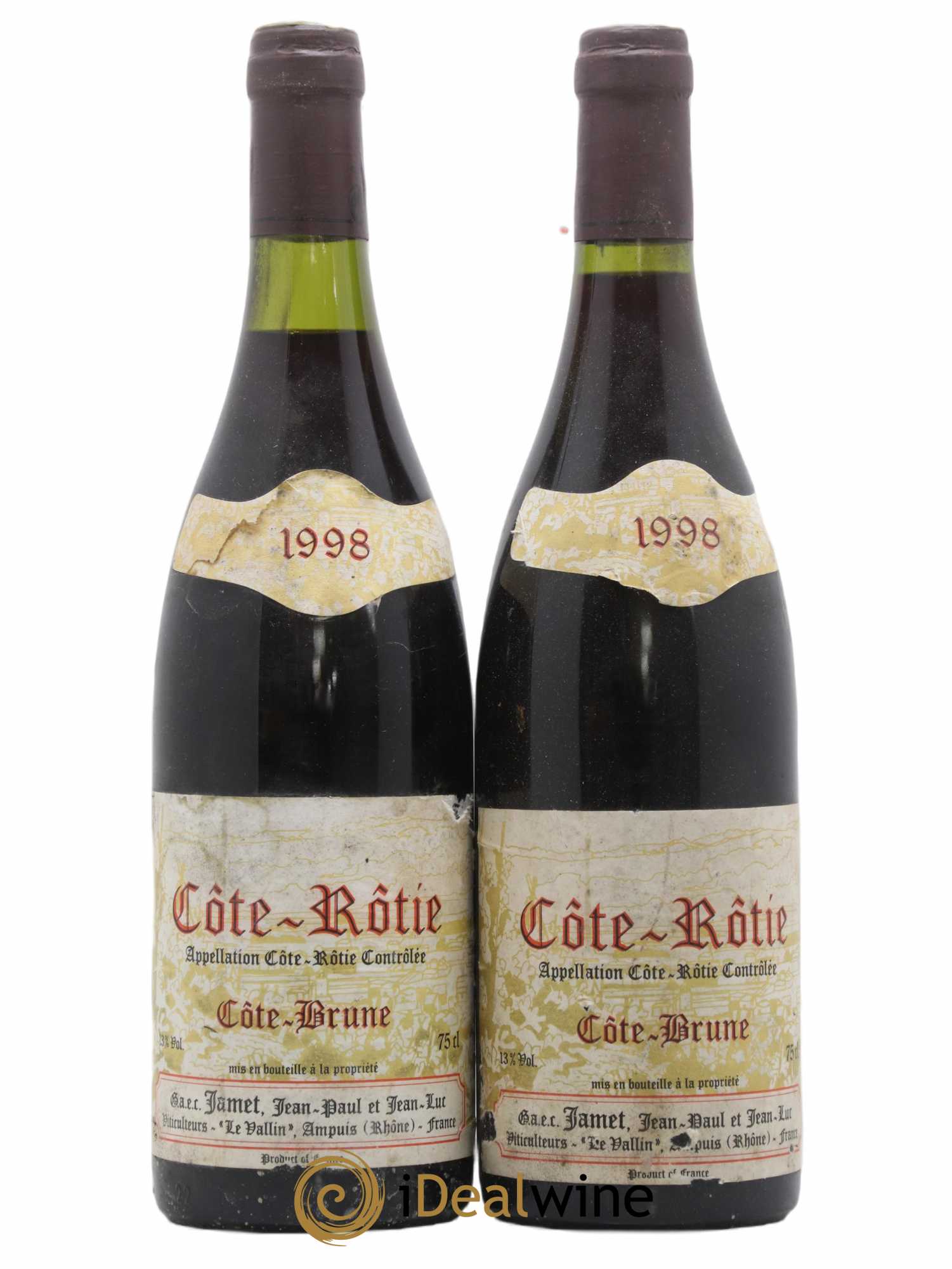 Côte-Rôtie Côte Brune Jamet (Domaine) 1998 - Lot de 2 bouteilles - 0