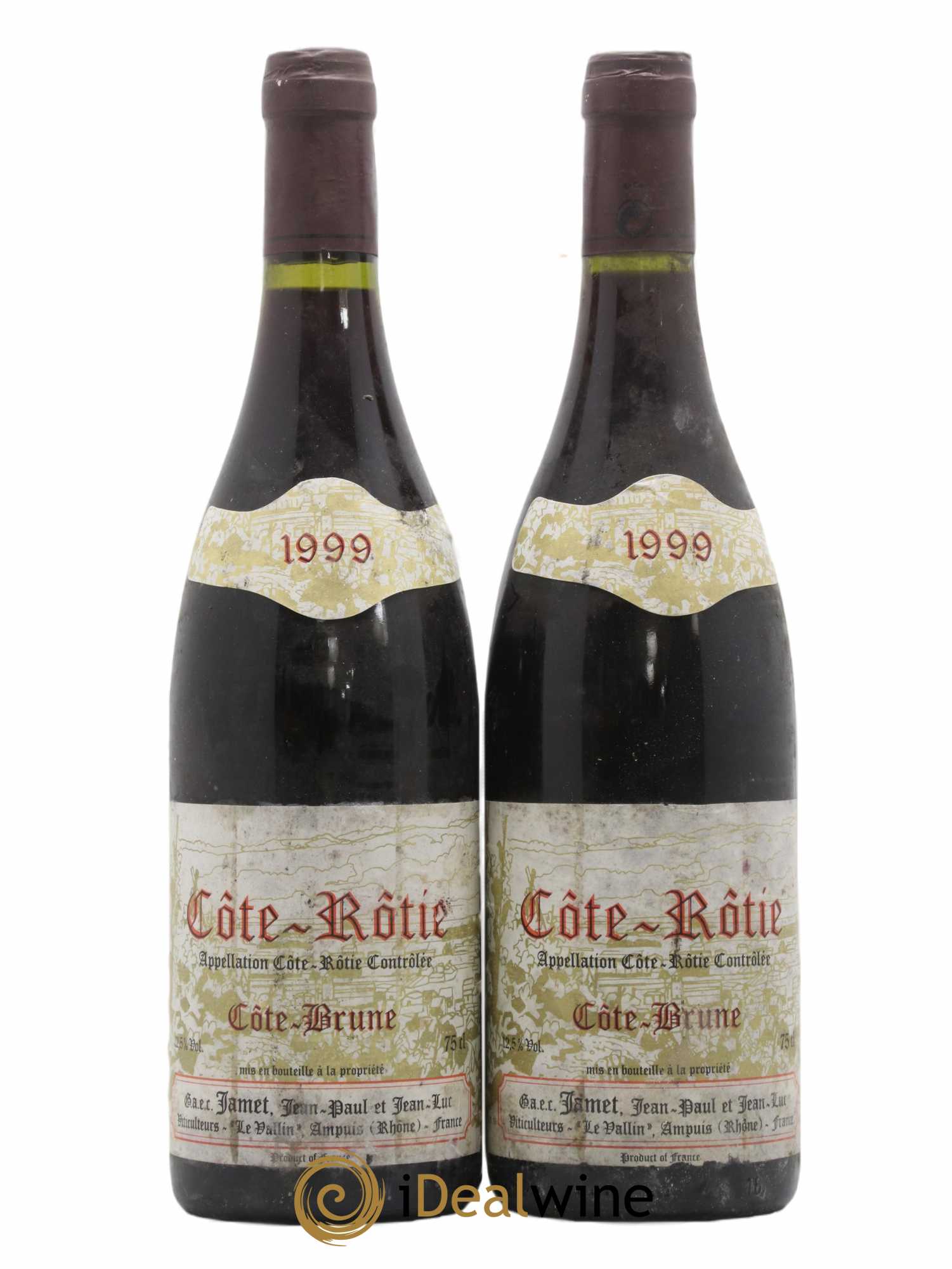 Côte-Rôtie Côte Brune Jamet (Domaine) 1999 - Lot de 2 bouteilles - 0