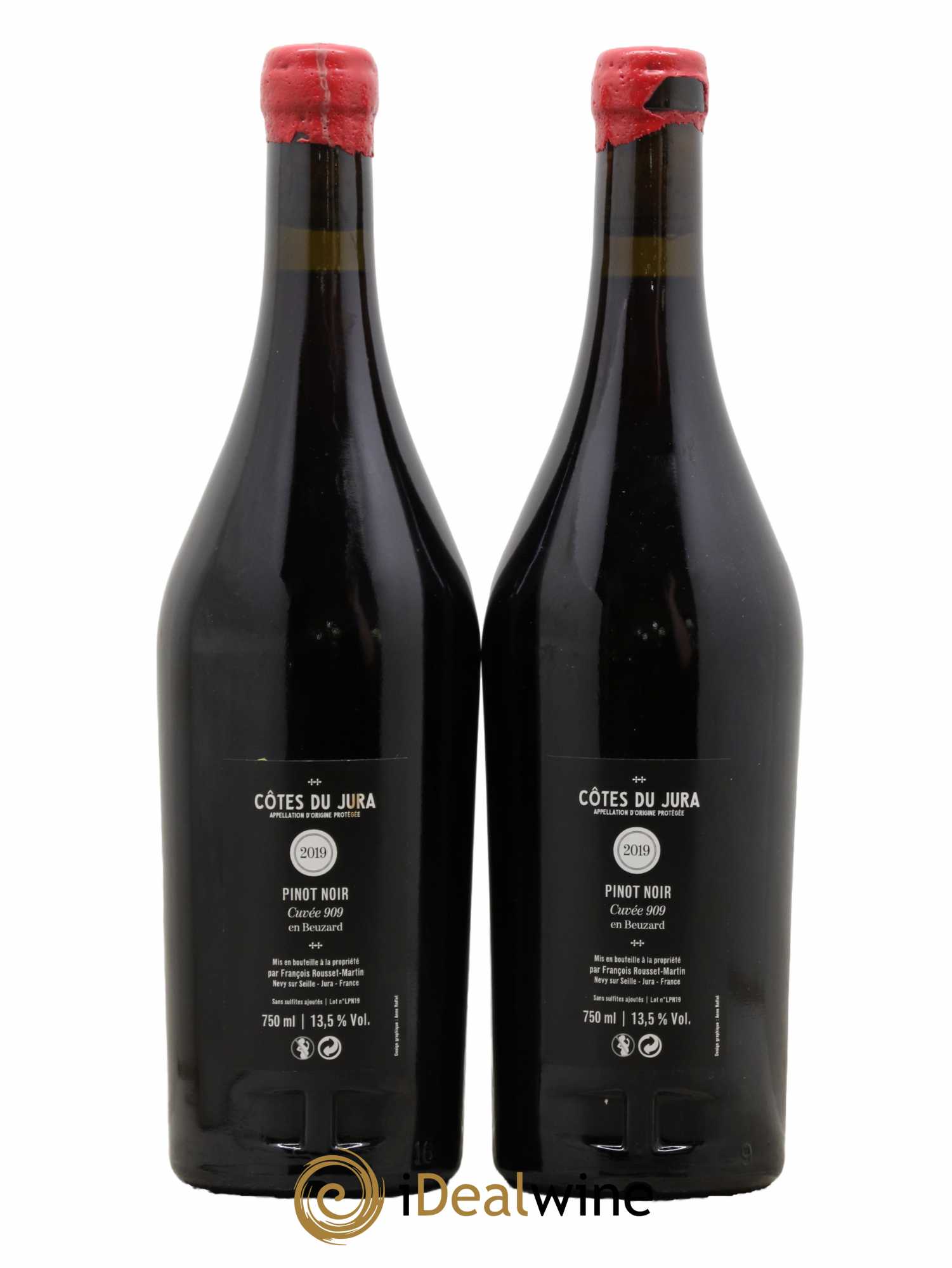 Côtes du Jura 909 François Rousset Martin 2019 - Lot de 2 bouteilles - 1
