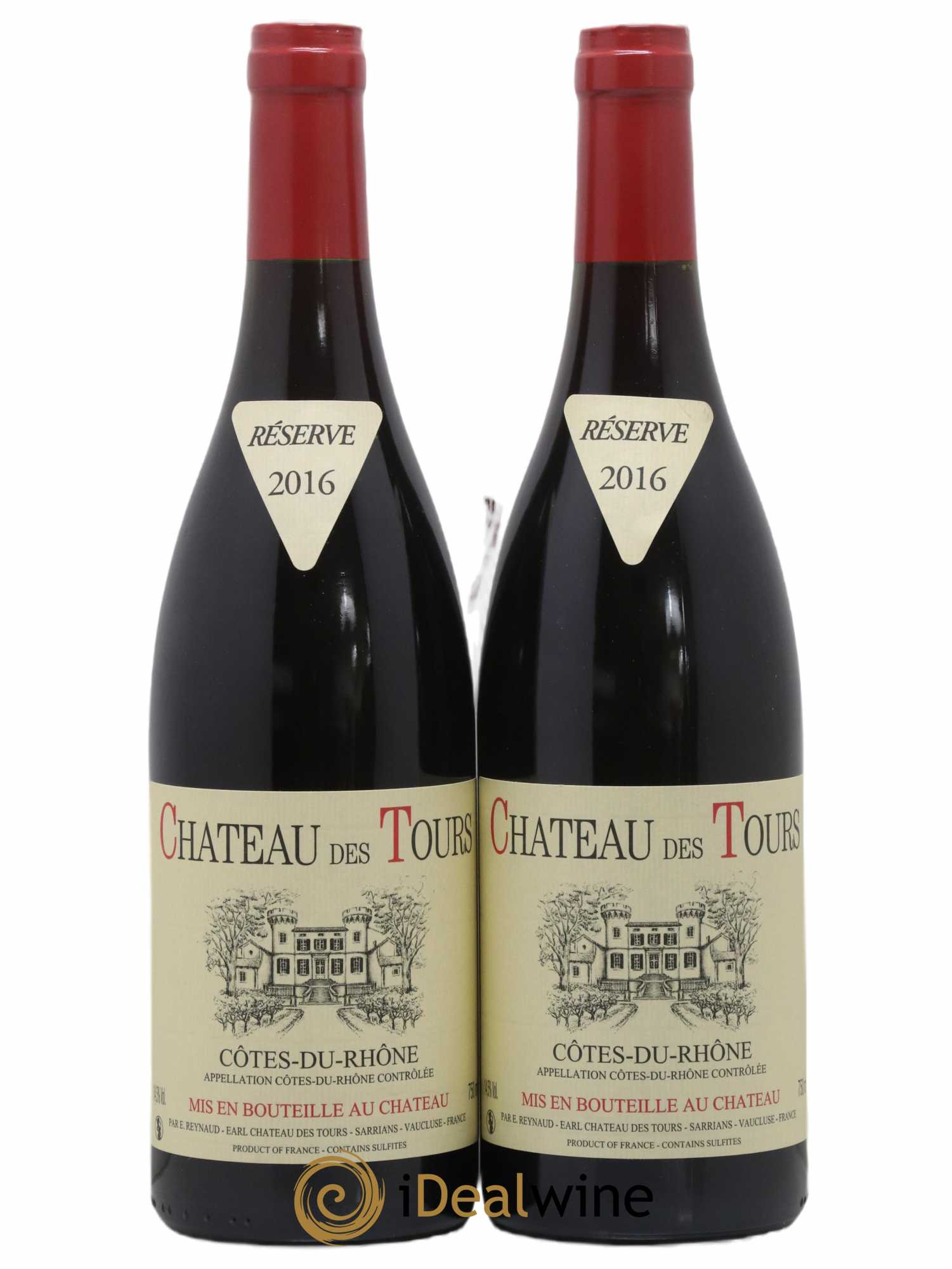 Côtes-du-Rhône Château des Tours Emmanuel Reynaud 2016 - Lot de 2 bouteilles - 0