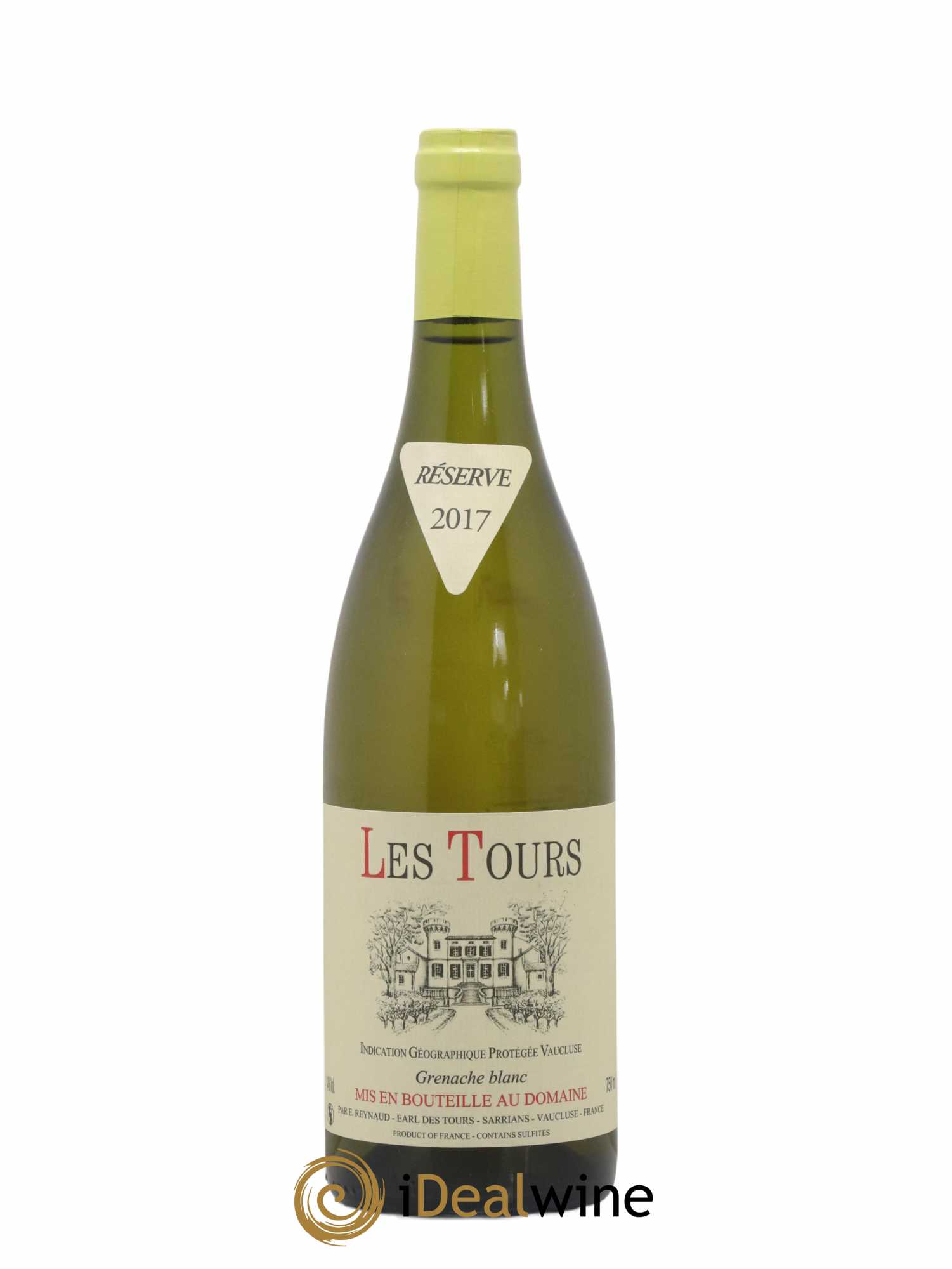 Vaucluse (Vin de Pays de Vaucluse) Les Tours Grenache Blanc Emmanuel Reynaud 2017 - Lot de 1 bouteille - 0