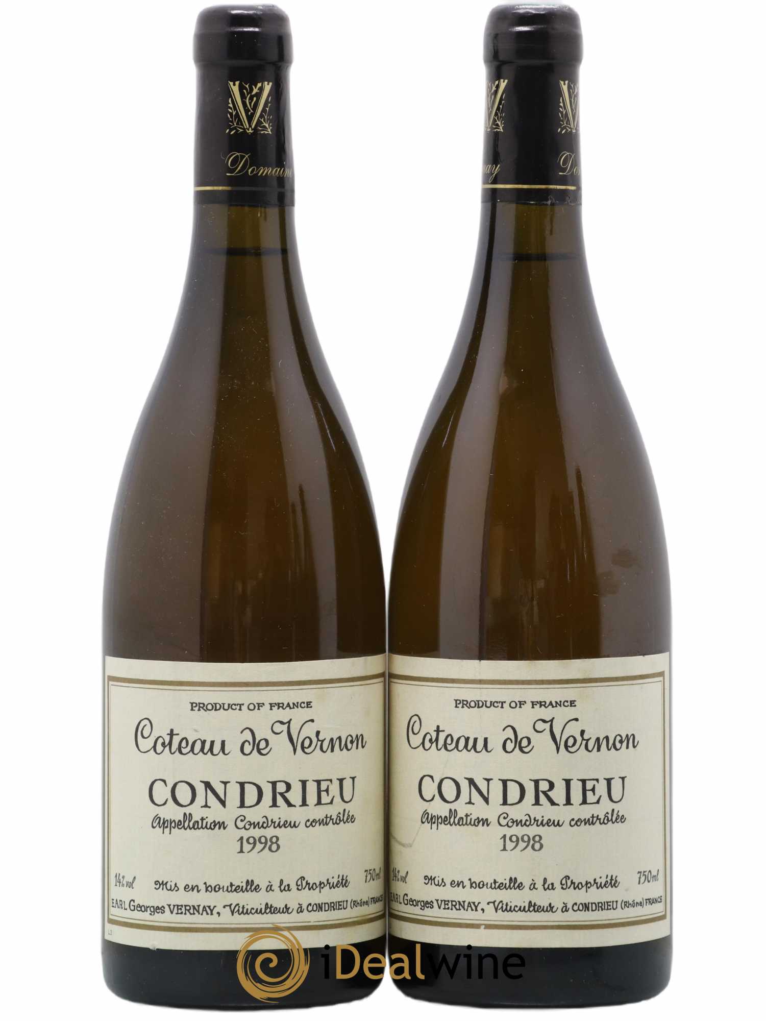 Condrieu Coteau de Vernon Georges Vernay 1998 - Lot de 2 bouteilles - 0