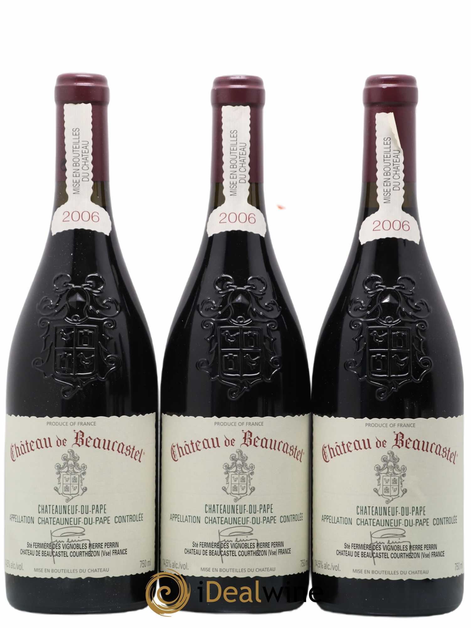 Châteauneuf-du-Pape Château de Beaucastel Famille Perrin 2006 - Lot de 6 bouteilles - 1