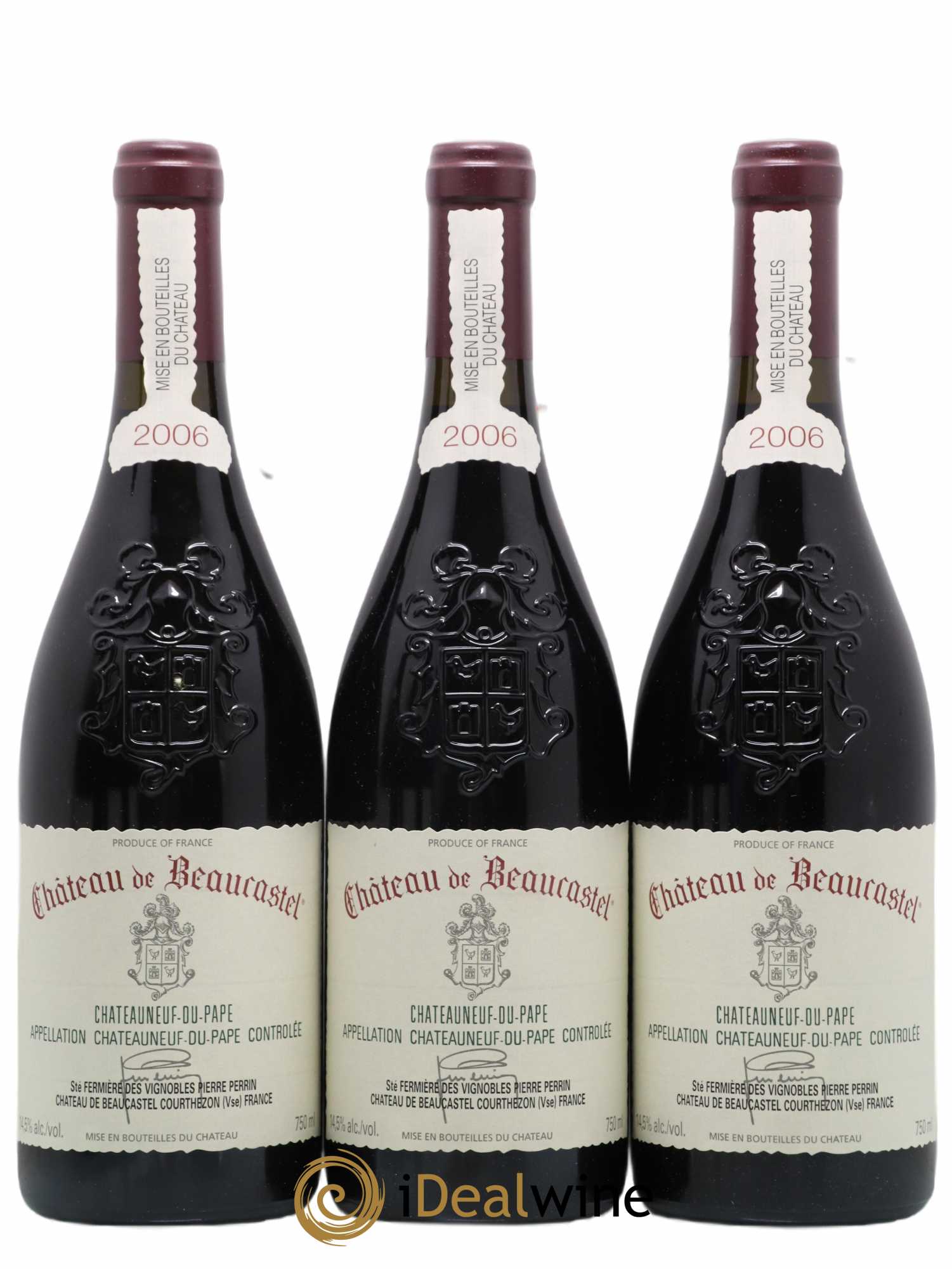 Châteauneuf-du-Pape Château de Beaucastel Famille Perrin 2006 - Lot of 6 bottles - 2