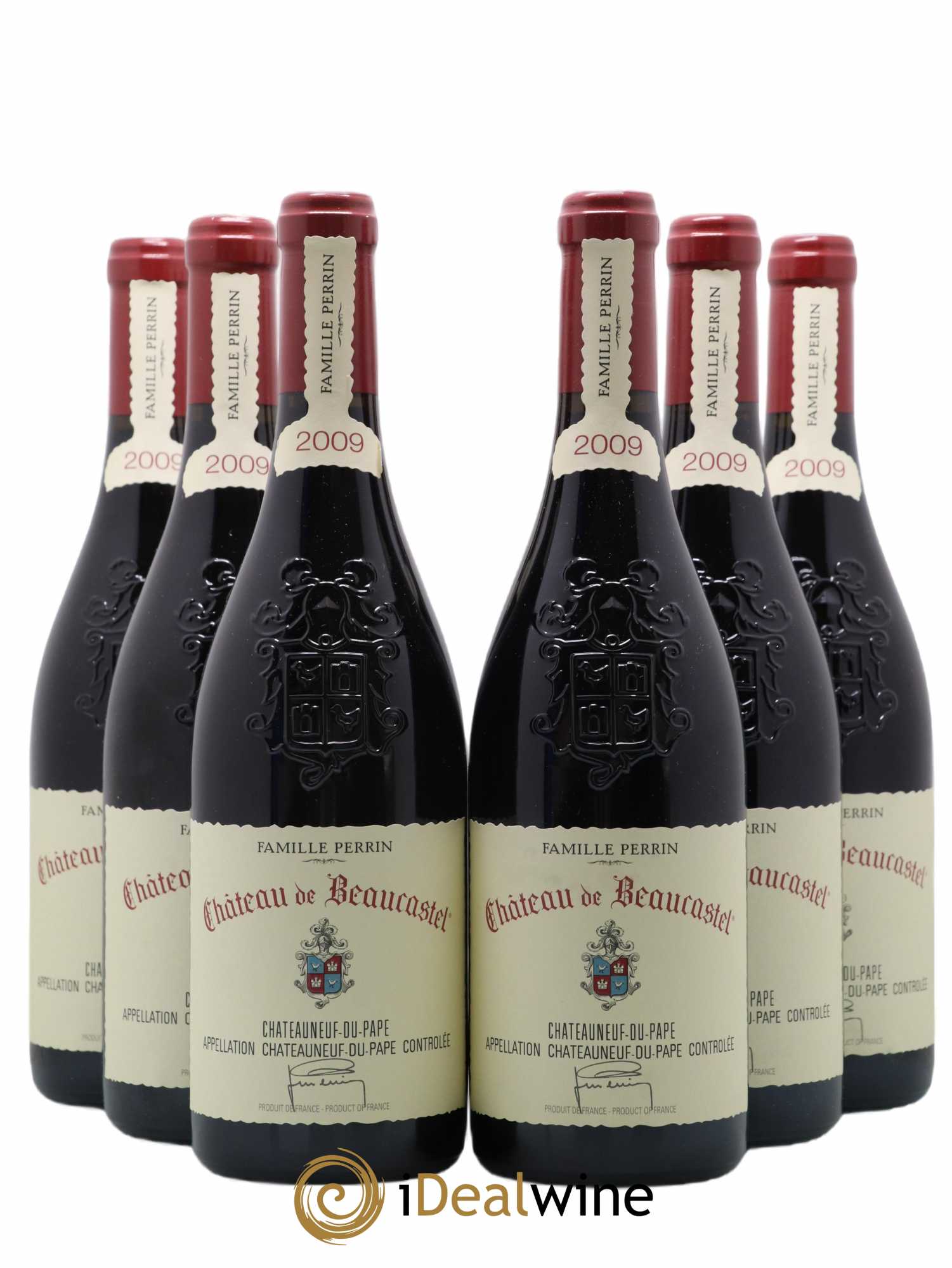 Châteauneuf-du-Pape Château de Beaucastel Famille Perrin 2009 - Lot de 6 bouteilles - 0