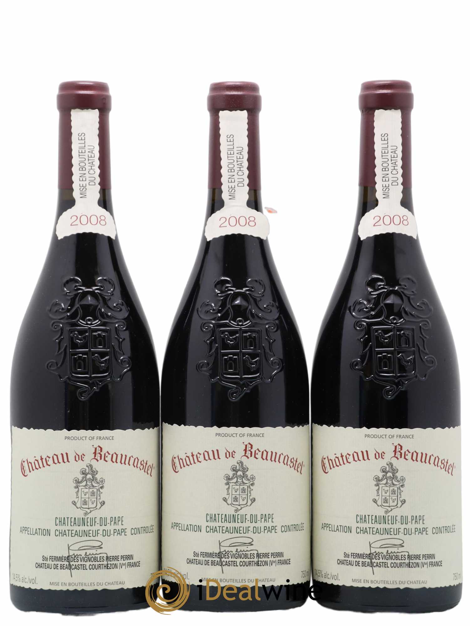 Châteauneuf-du-Pape Château de Beaucastel Famille Perrin 2008 - Lot de 6 bouteilles - 2