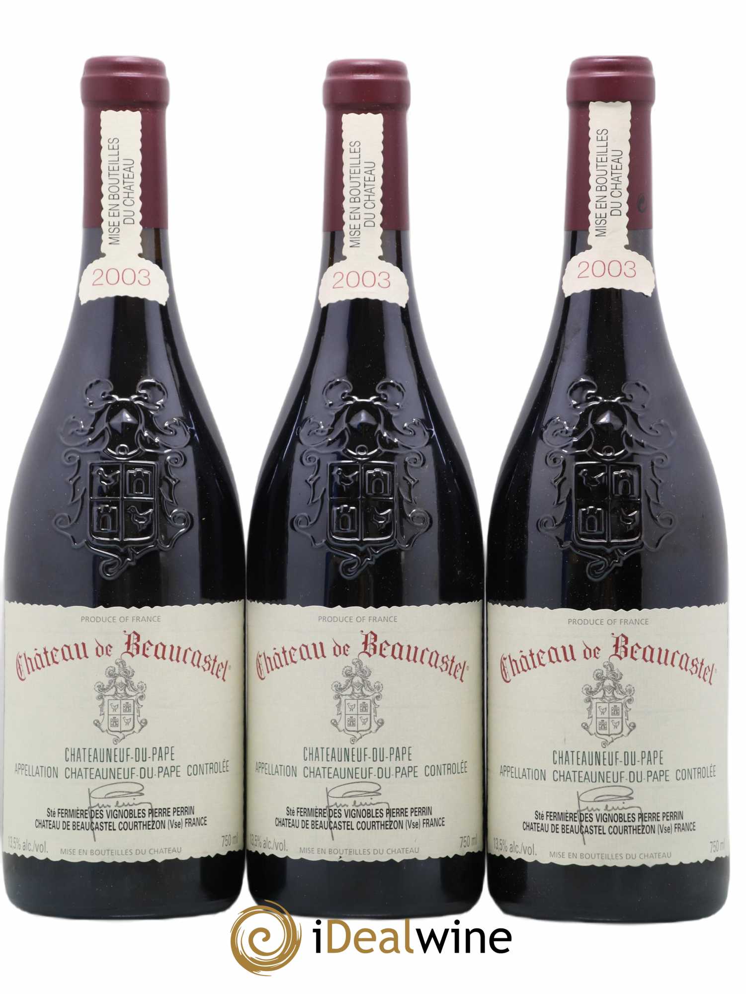 Châteauneuf-du-Pape Château de Beaucastel Famille Perrin 2003 - Lot de 12 bouteilles - 3