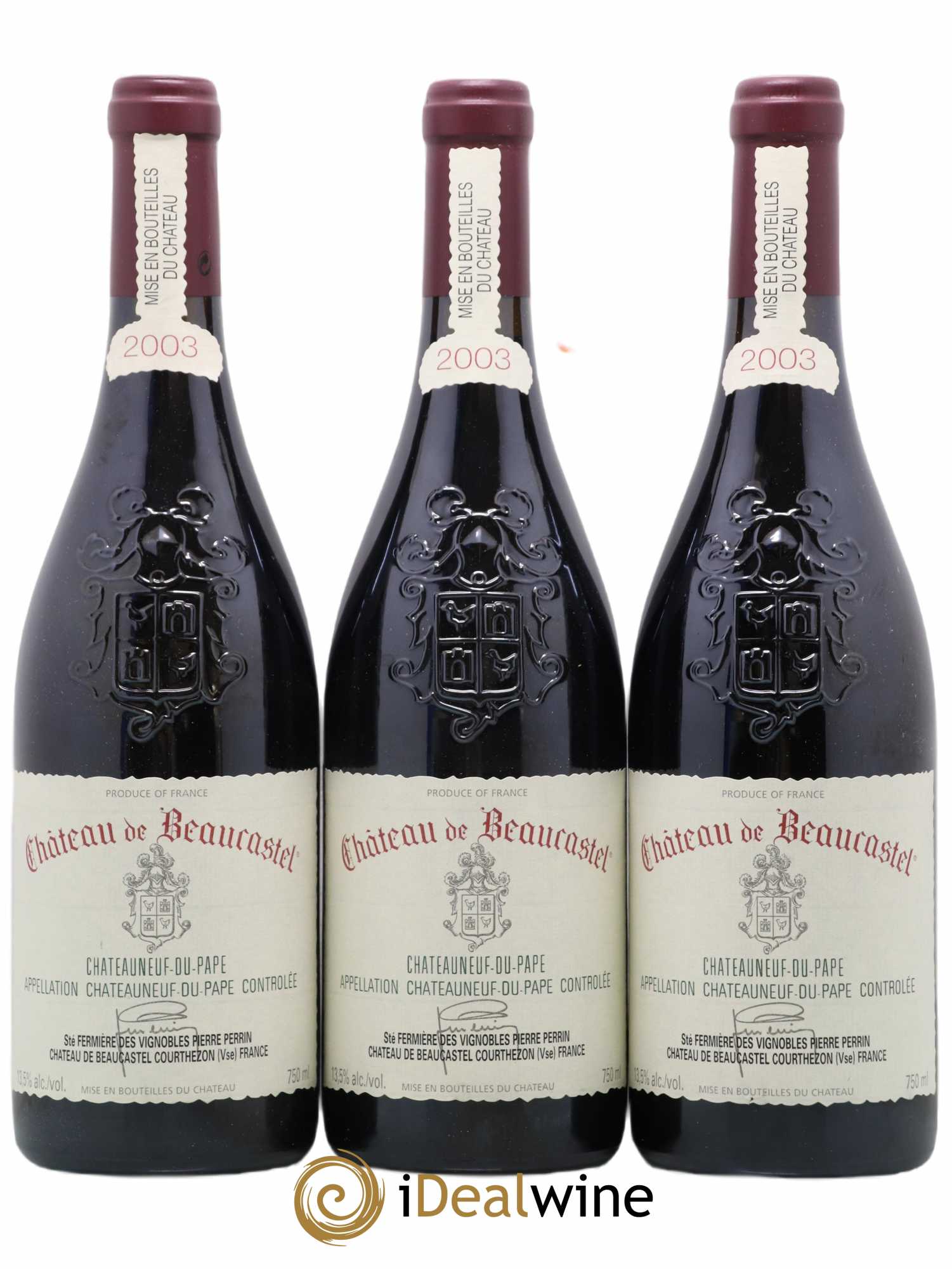 Châteauneuf-du-Pape Château de Beaucastel Famille Perrin 2003 - Lot de 12 bouteilles - 4