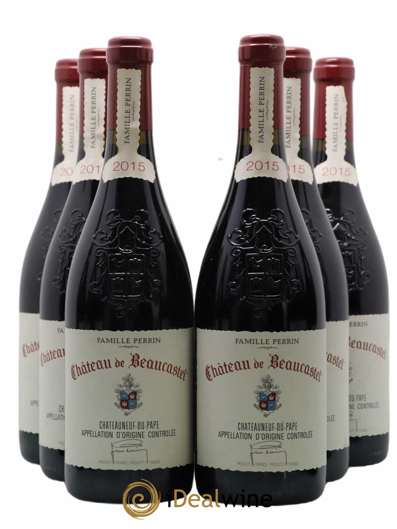 Châteauneuf-du-Pape Château de Beaucastel Famille Perrin 2015 - Lot de 6 bouteilles - 0