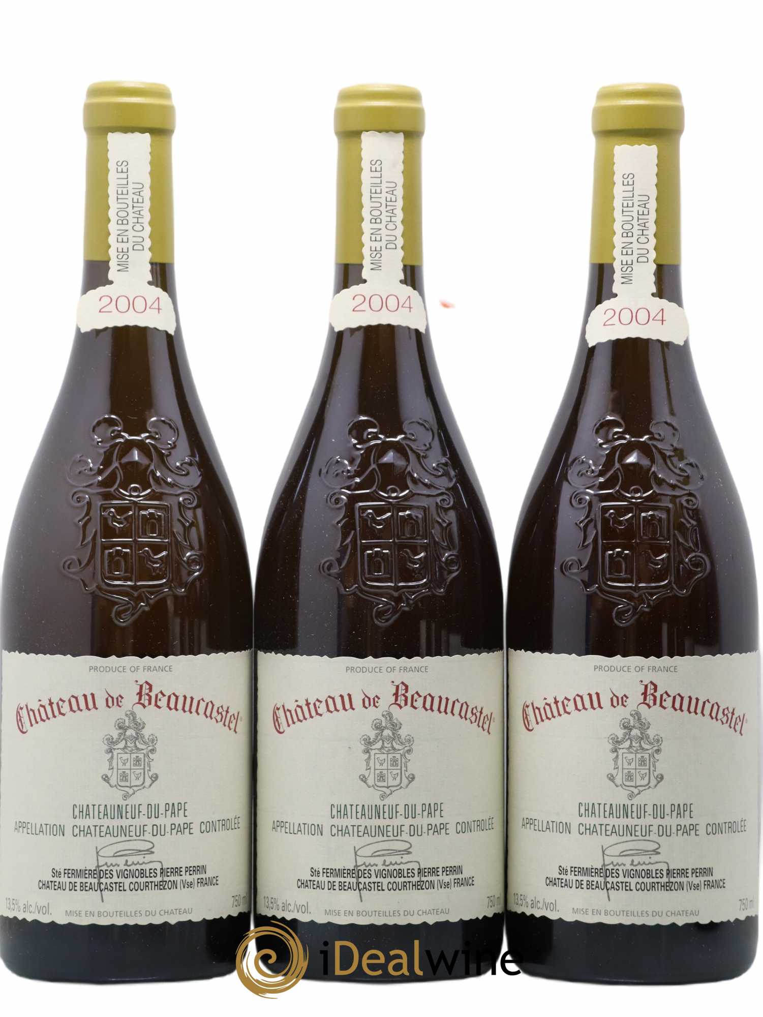 Châteauneuf-du-Pape Château de Beaucastel Famille Perrin 2004 - Lot de 6 bouteilles - 1