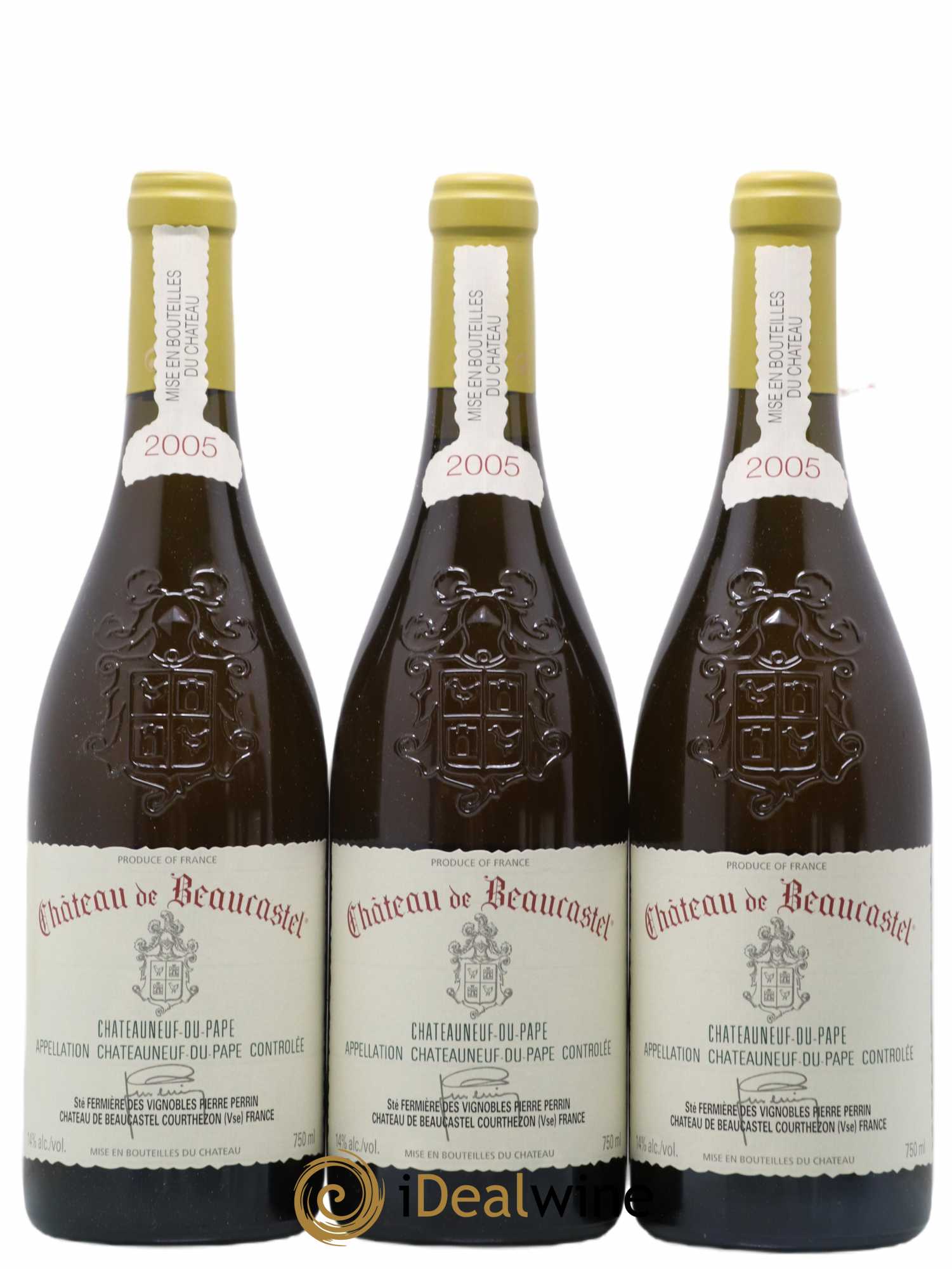 Châteauneuf-du-Pape Château de Beaucastel Famille Perrin 2005 - Lot de 6 bouteilles - 1