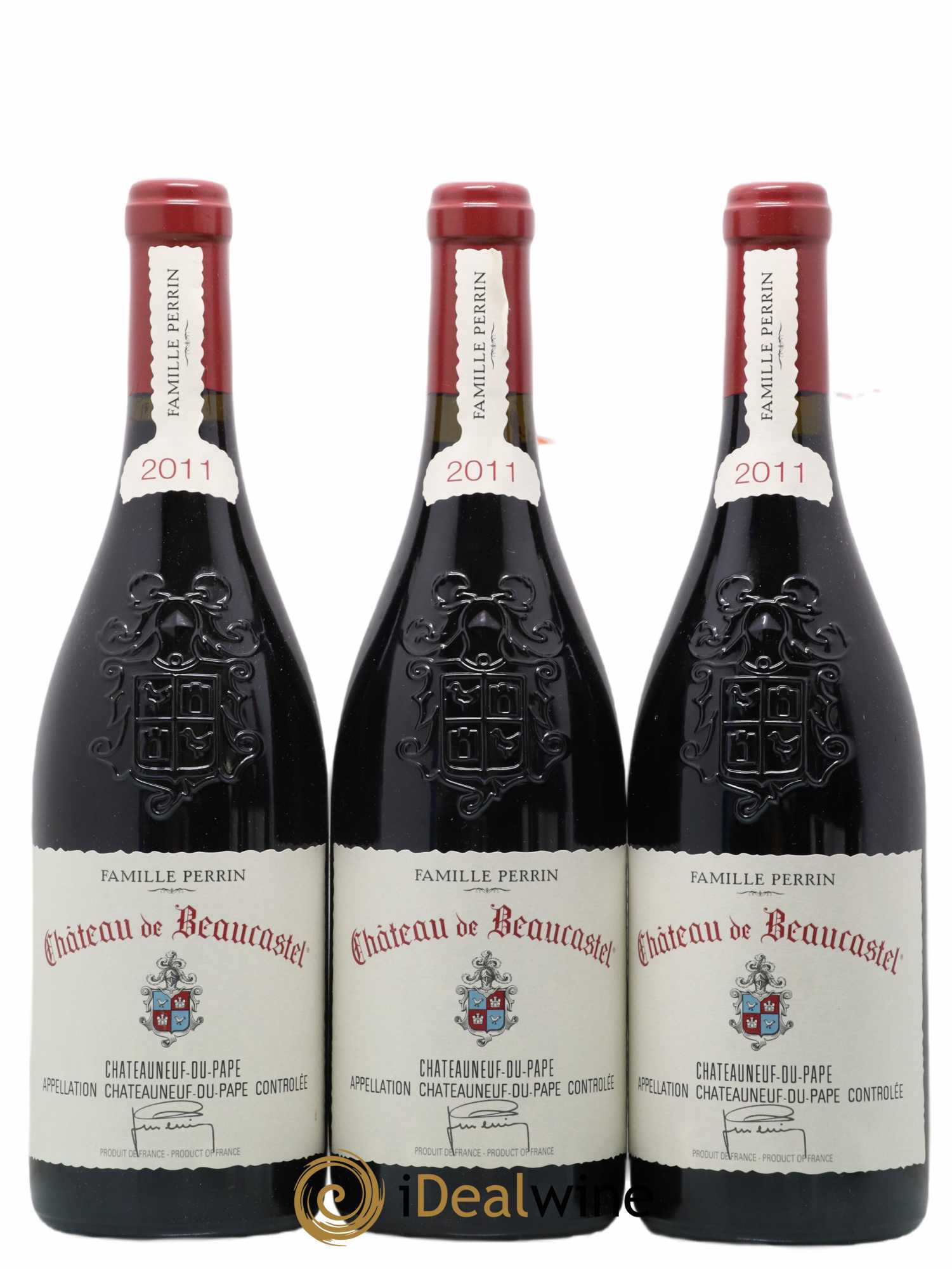 Châteauneuf-du-Pape Château de Beaucastel Famille Perrin 2011 - Lot of 6 bottles - 1