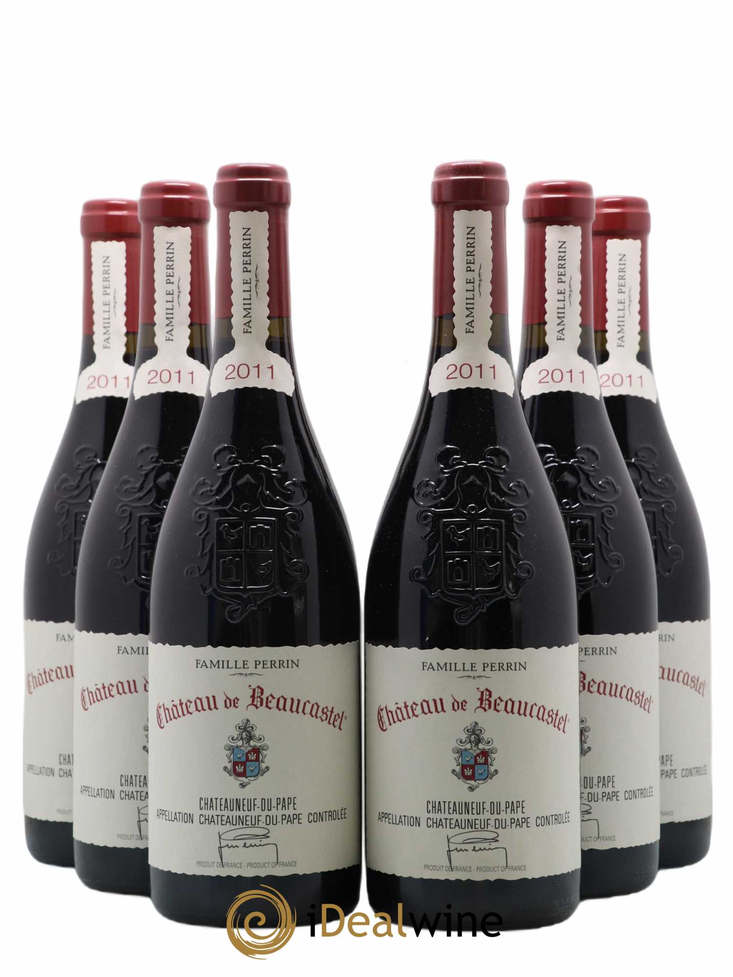 Châteauneuf-du-Pape Château de Beaucastel Famille Perrin 2011 - Lot de 6 bouteilles - 0
