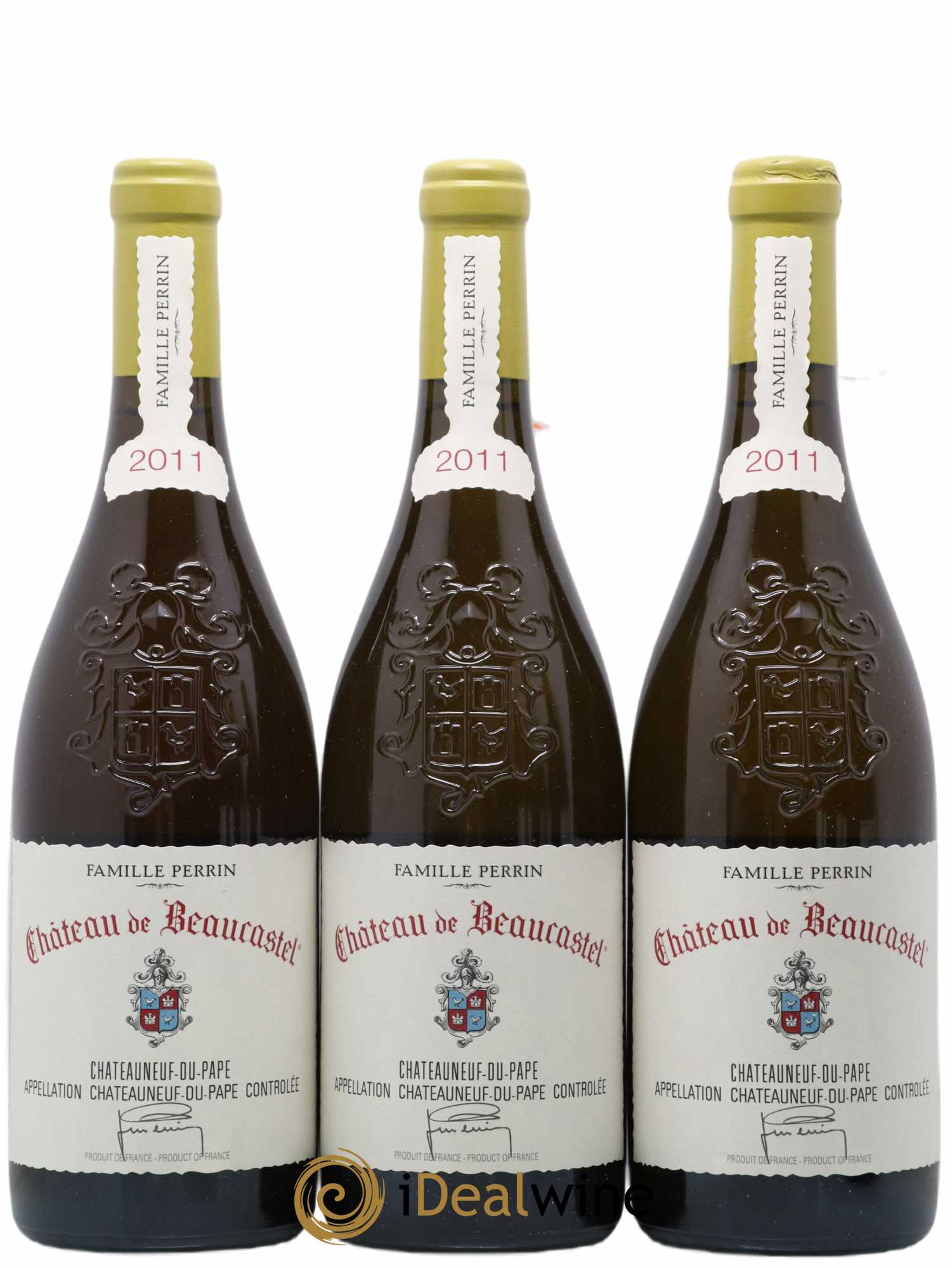 Châteauneuf-du-Pape Château de Beaucastel Famille Perrin 2011 - Posten von 6 Flaschen - 1