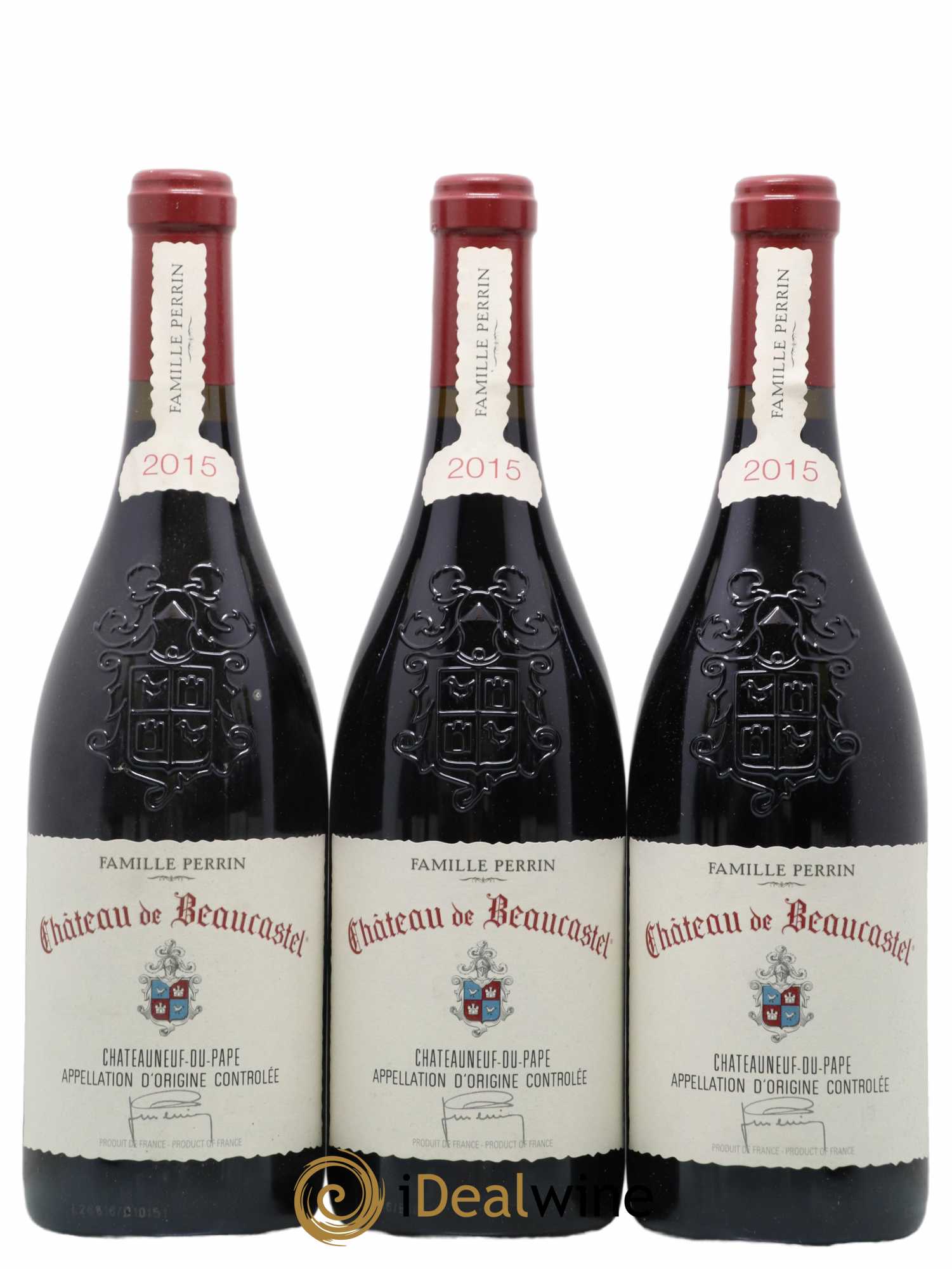 Châteauneuf-du-Pape Château de Beaucastel Famille Perrin 2015 - Lot of 6 bottles - 1