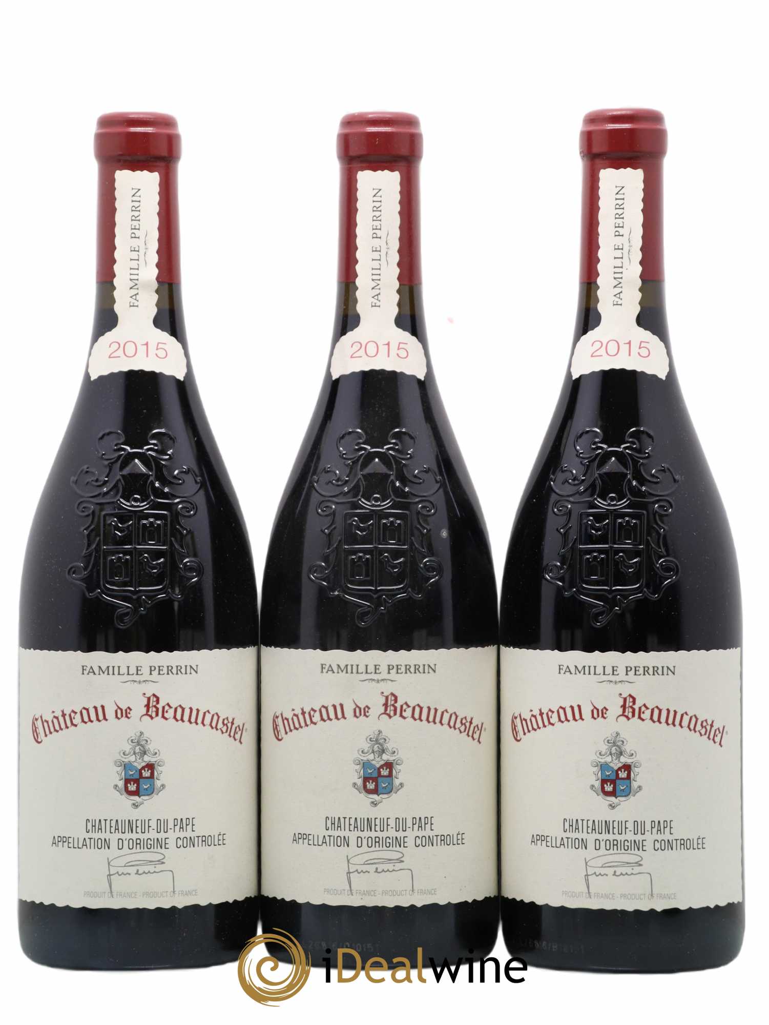 Châteauneuf-du-Pape Château de Beaucastel Famille Perrin 2015 - Lot of 6 bottles - 2