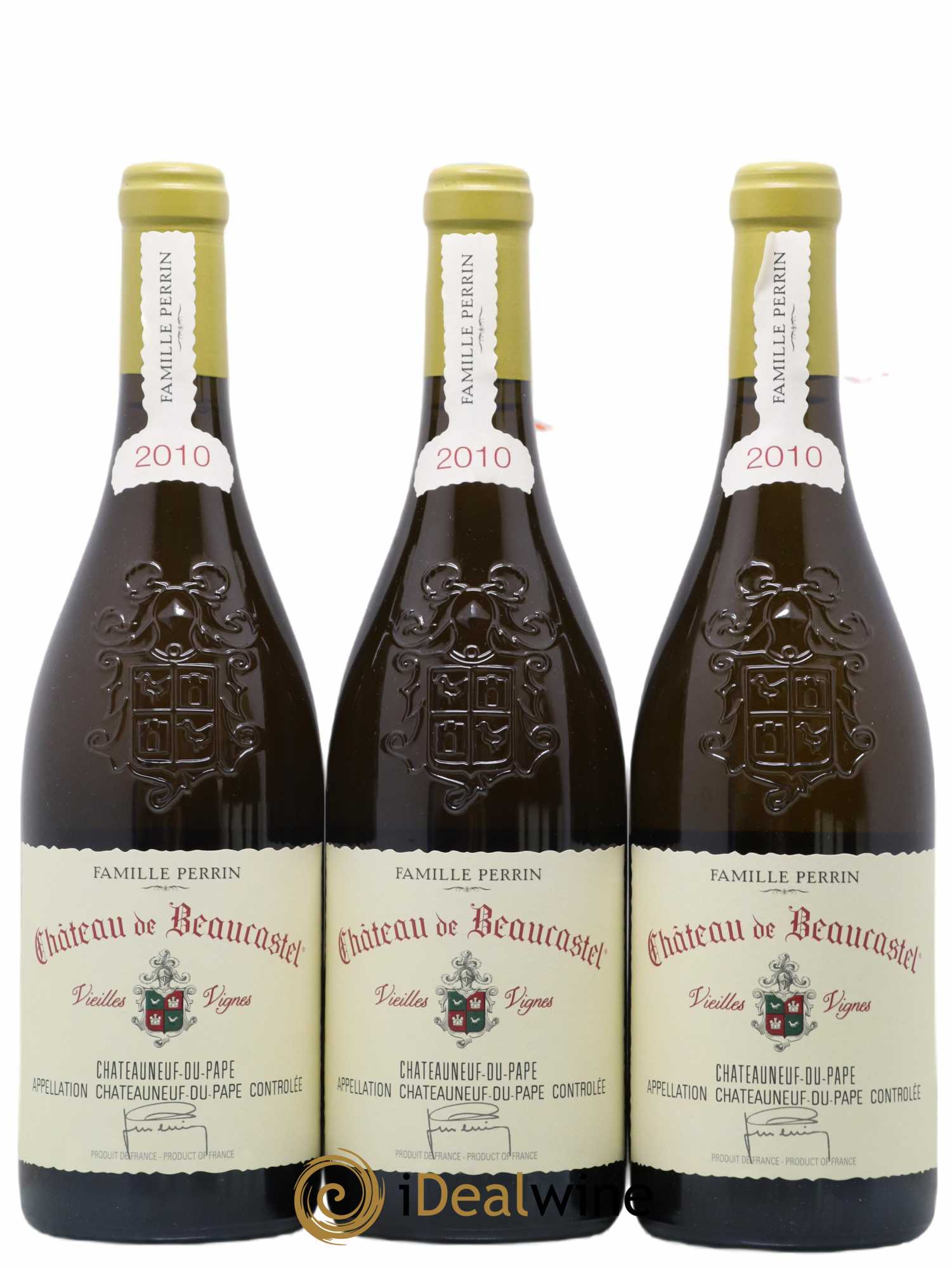 Châteauneuf-du-Pape Château de Beaucastel Vieilles vignes Roussanne Famille Perrin 2010 - Lot de 6 bouteilles - 2
