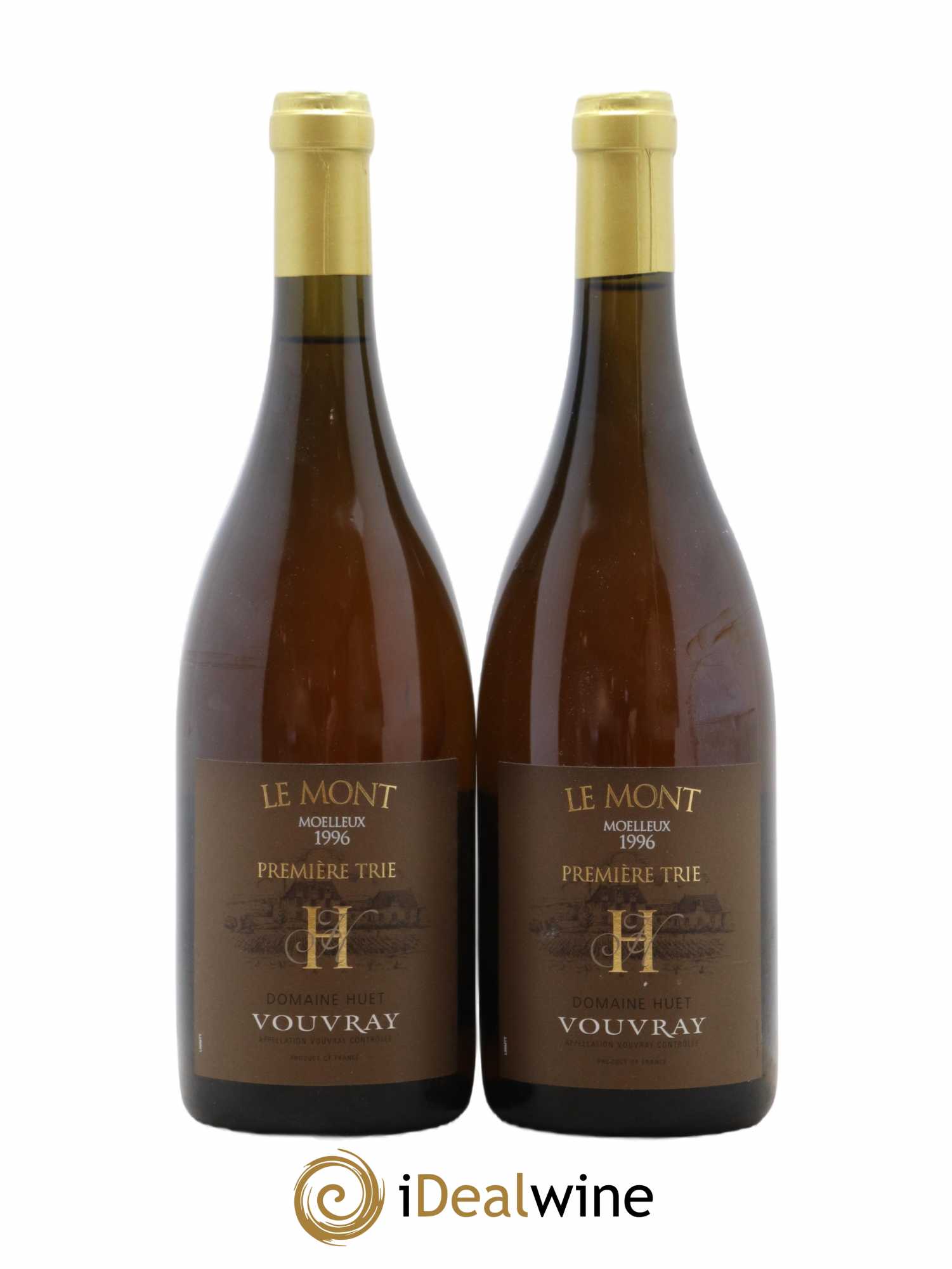 Vouvray Le Mont Moelleux 1ère Trie Domaine Huet 1996 - Lotto di 2 bottiglie - 0