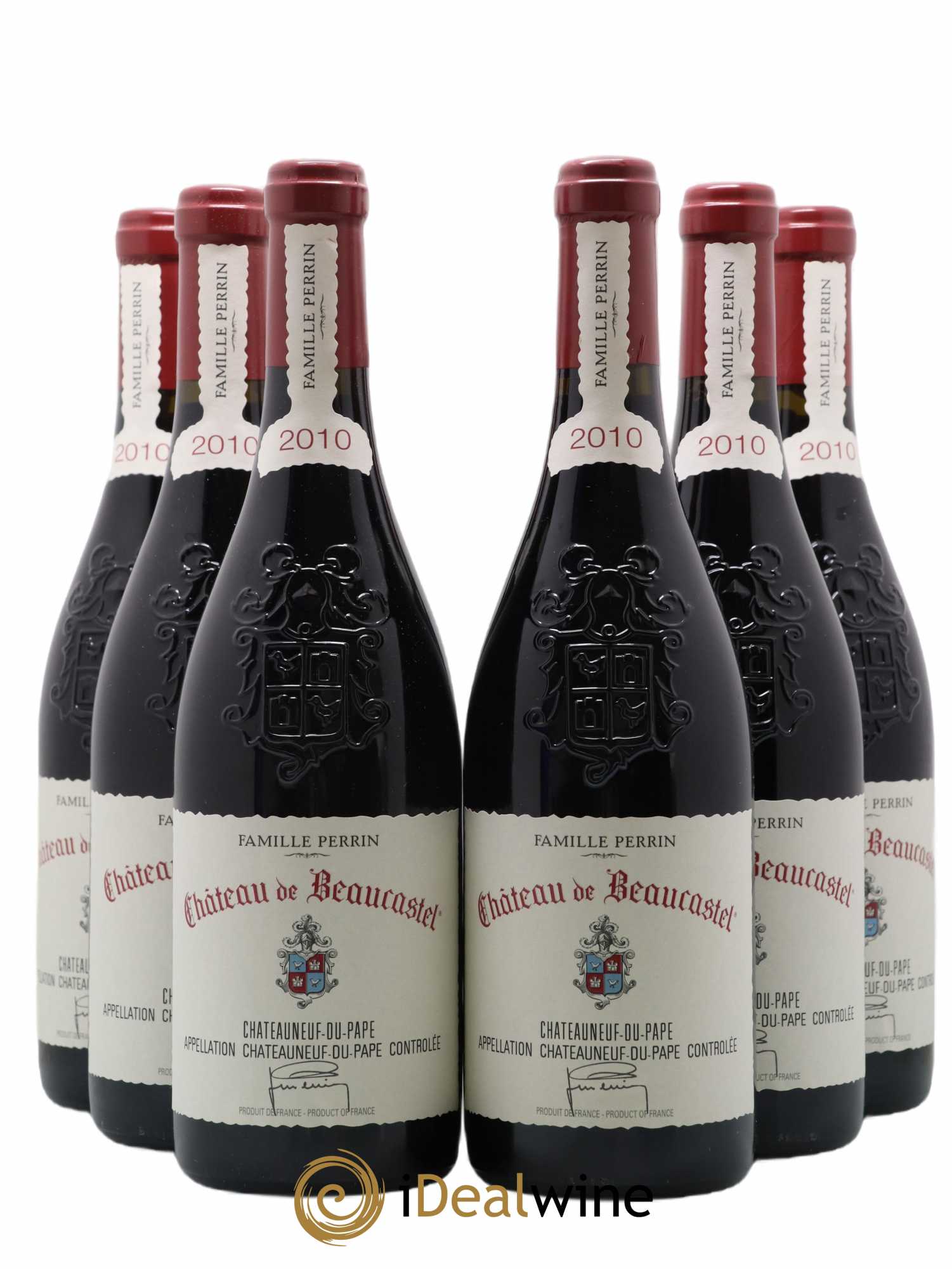 Châteauneuf-du-Pape Château de Beaucastel Famille Perrin 2010 - Lot de 6 bouteilles - 0