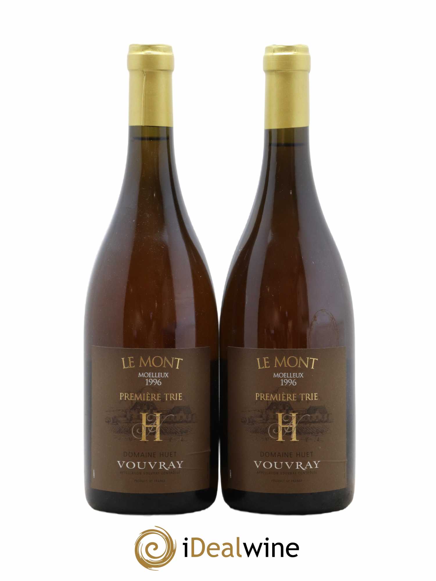Vouvray Le Mont Moelleux 1ère Trie Domaine Huet 1996 - Lotto di 2 bottiglie - 0