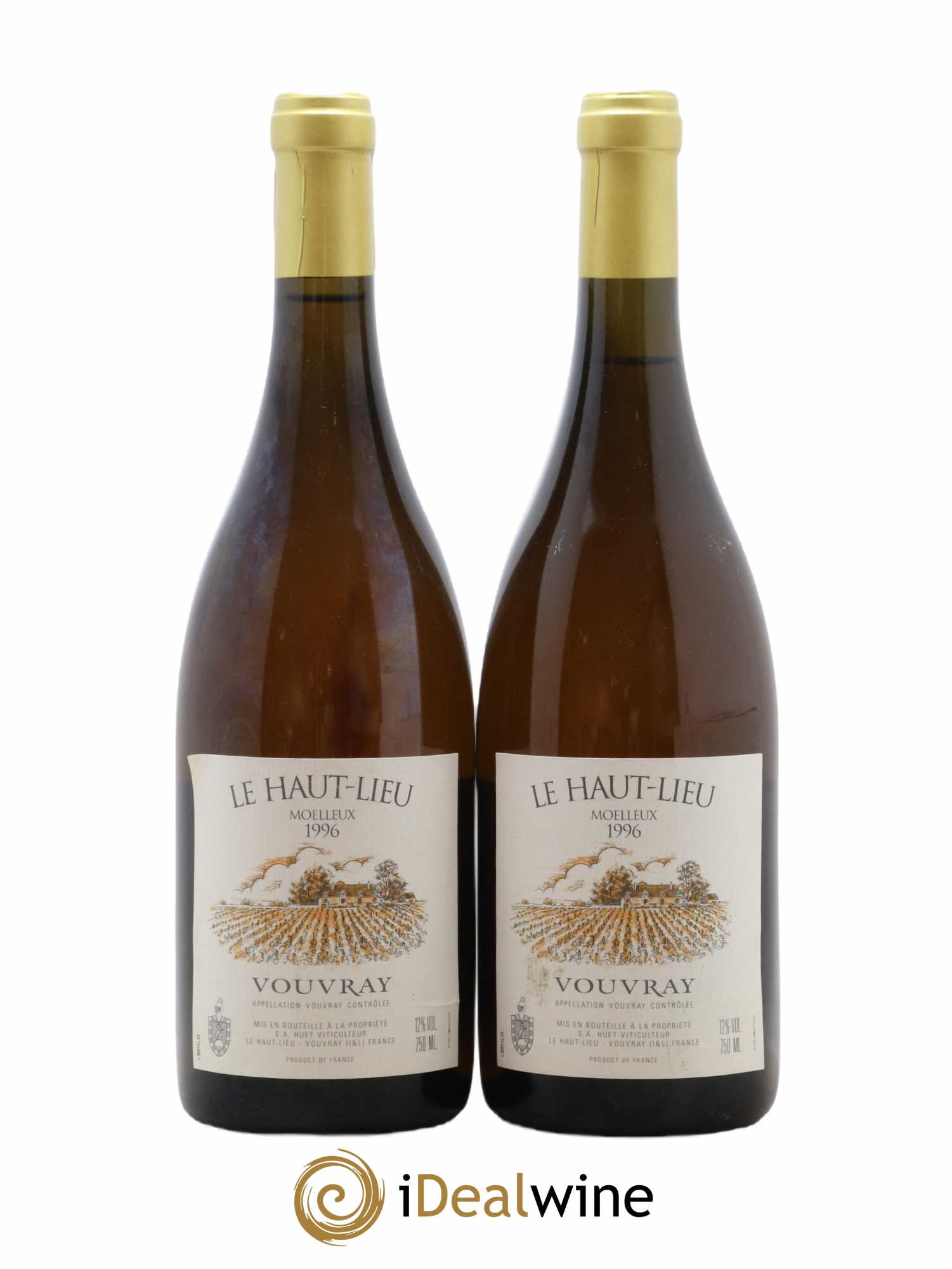 Vouvray Le Haut-Lieu Moelleux Domaine Huet 1996 - Lotto di 2 bottiglie - 0