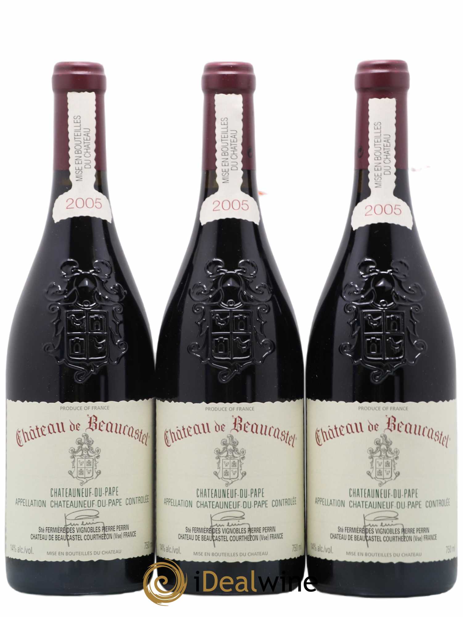 Châteauneuf-du-Pape Château de Beaucastel Famille Perrin 2005 - Lot of 6 bottles - 2