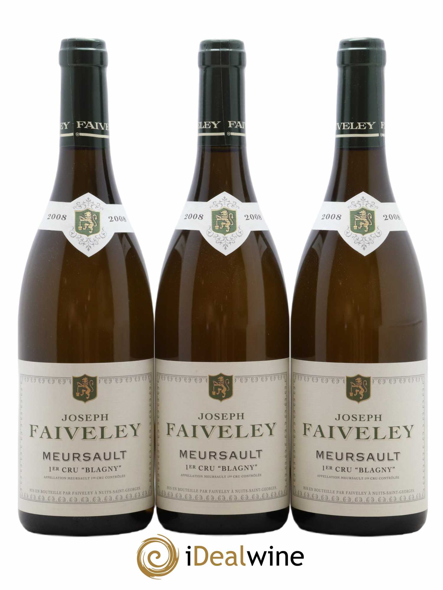 Meursault 1er Cru Blagny Joseph Faiveley 2008 - Posten von 3 Flaschen - 0