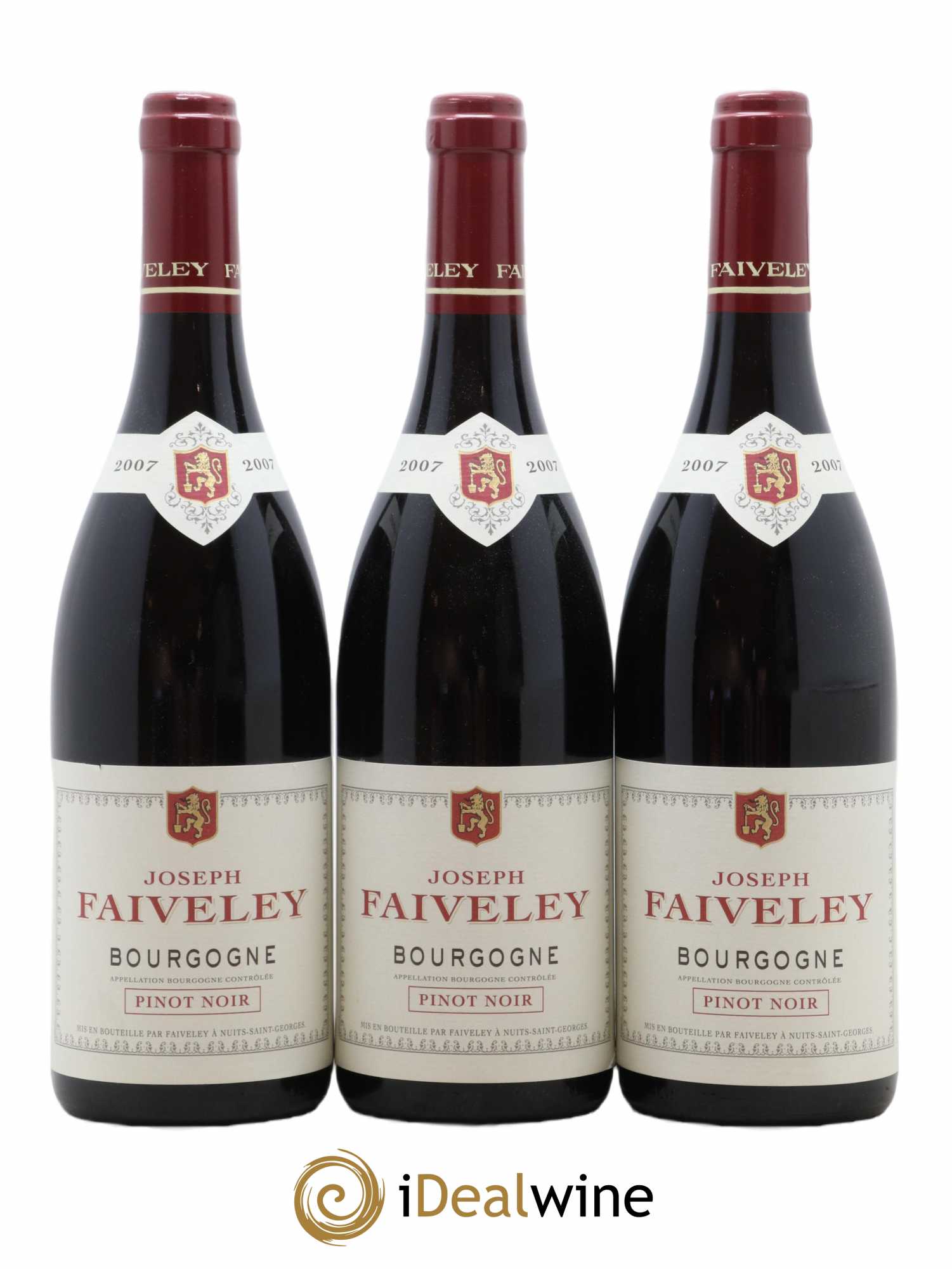 Bourgogne Joseph Faiveley 2007 - Lot de 3 bouteilles - 0