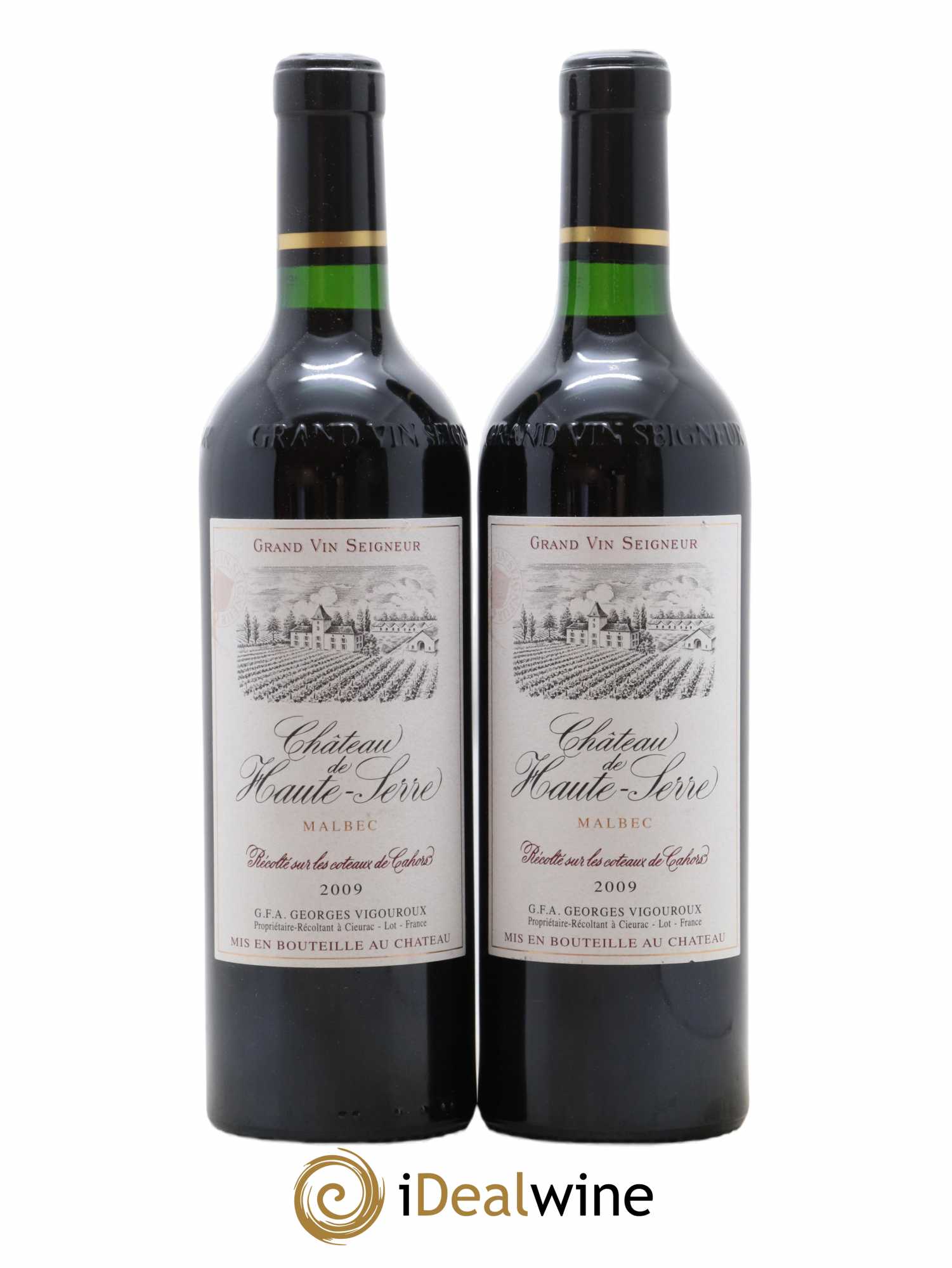 Cahors Chateau Haute Serre 2009 - Lot de 2 bouteilles - 0