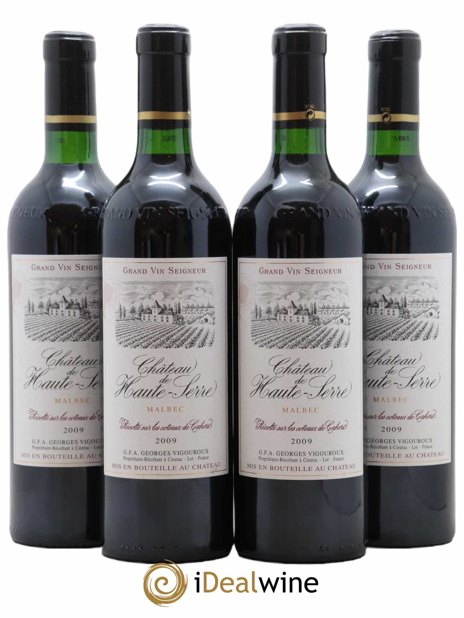 Cahors Chateau Haute Serre 2009 - Lot de 4 bouteilles - 0