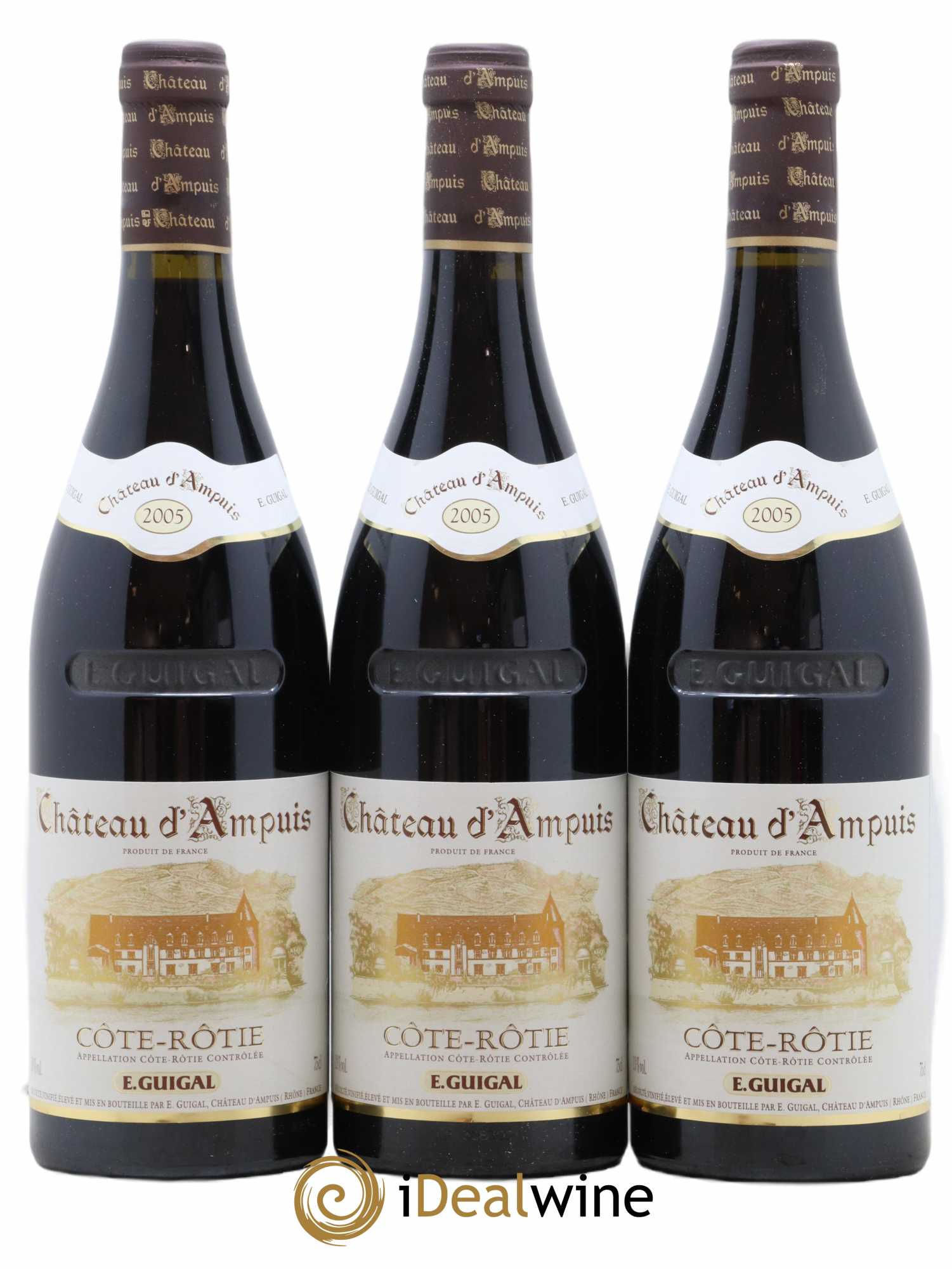 Côte-Rôtie Château d'Ampuis Guigal 2005 - Lot de 3 bouteilles - 0