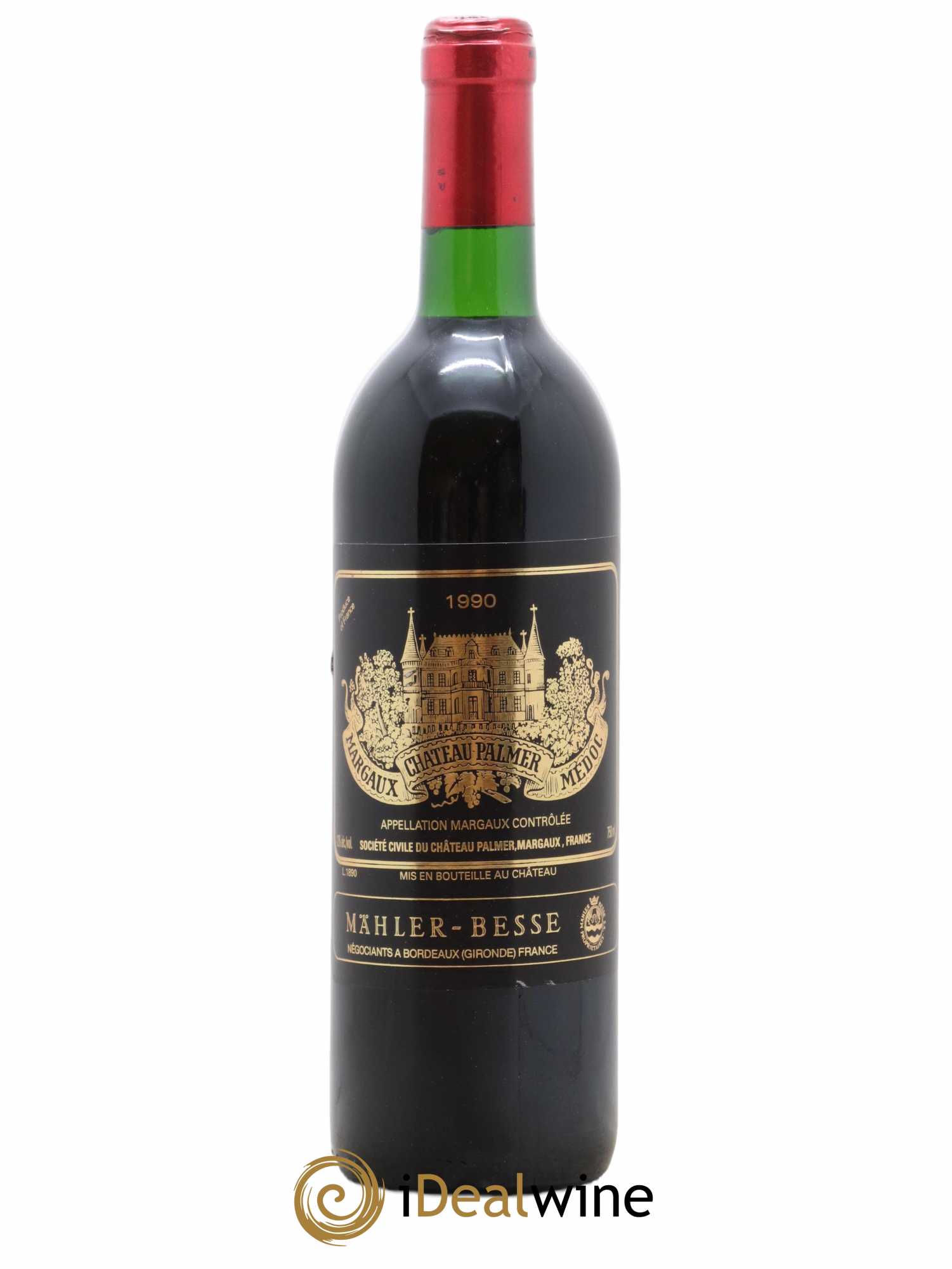 Château Palmer 3ème Grand Cru Classé 1990 - Lot de 1 bouteille - 0