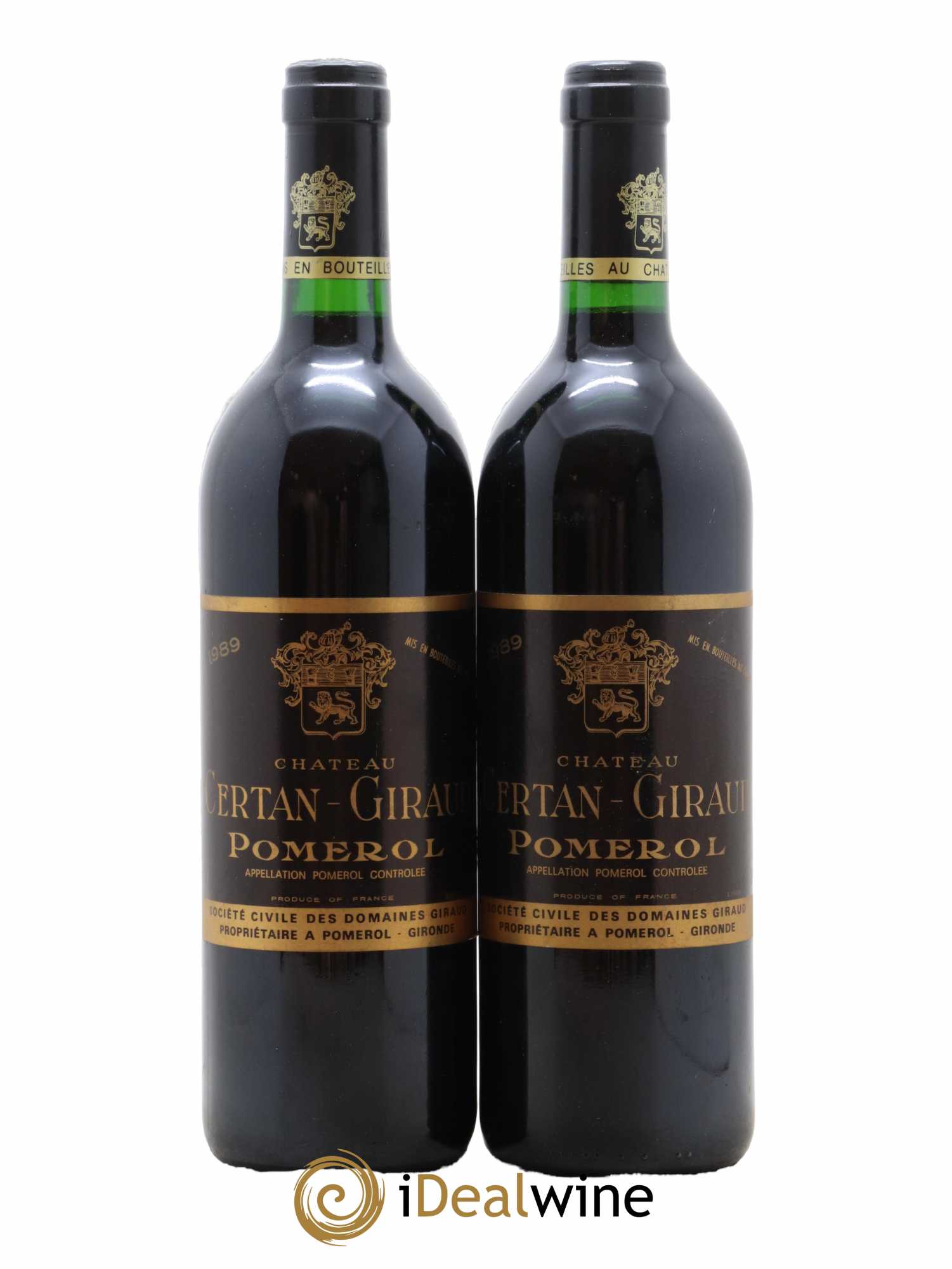 Château Certan Giraud 1989 - Lot de 2 bouteilles - 0