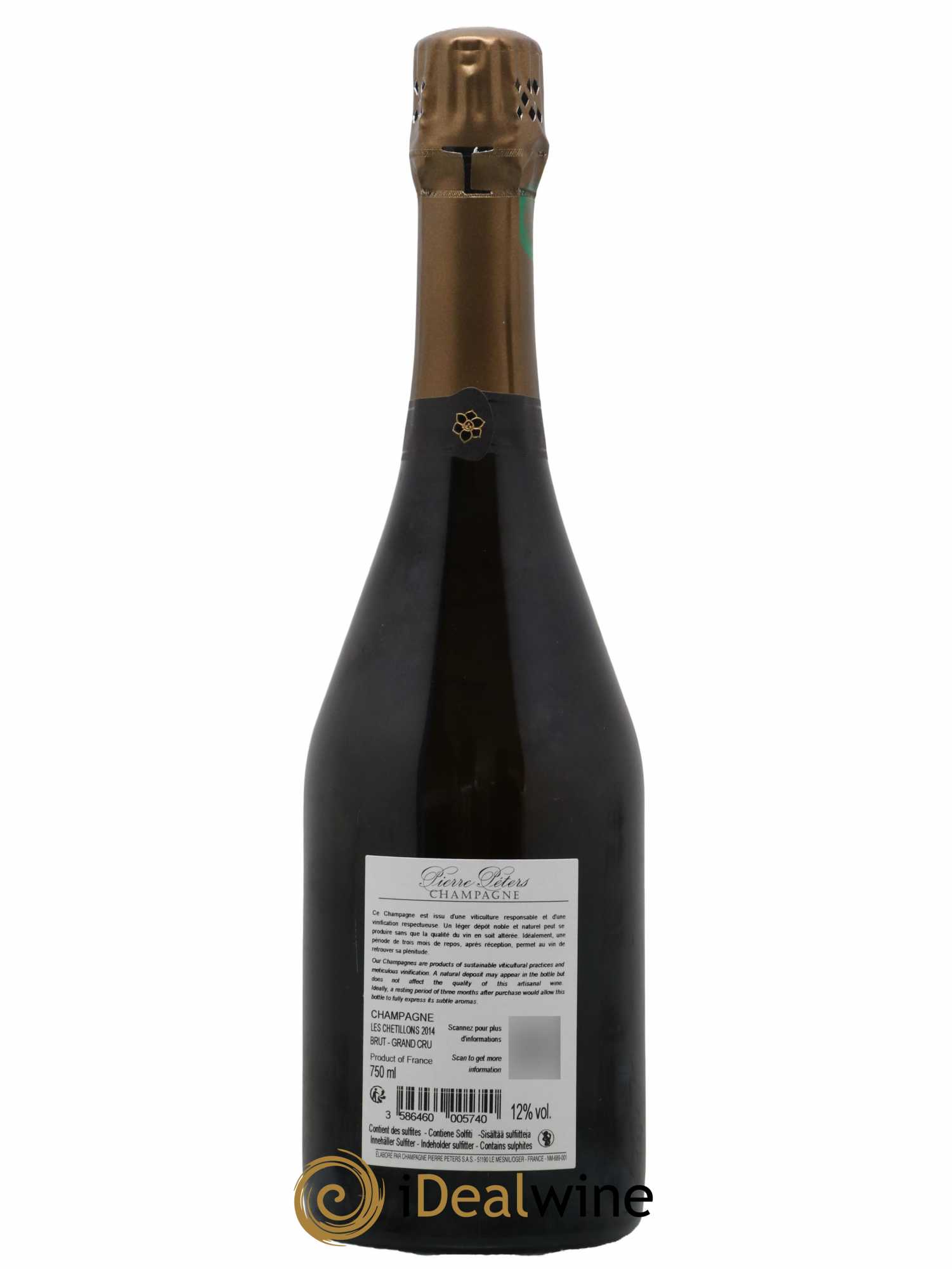 Cuvée Spéciale les Chétillons Blanc de Blancs Brut Pierre Péters 2014 - Lot de 1 bouteille - 1