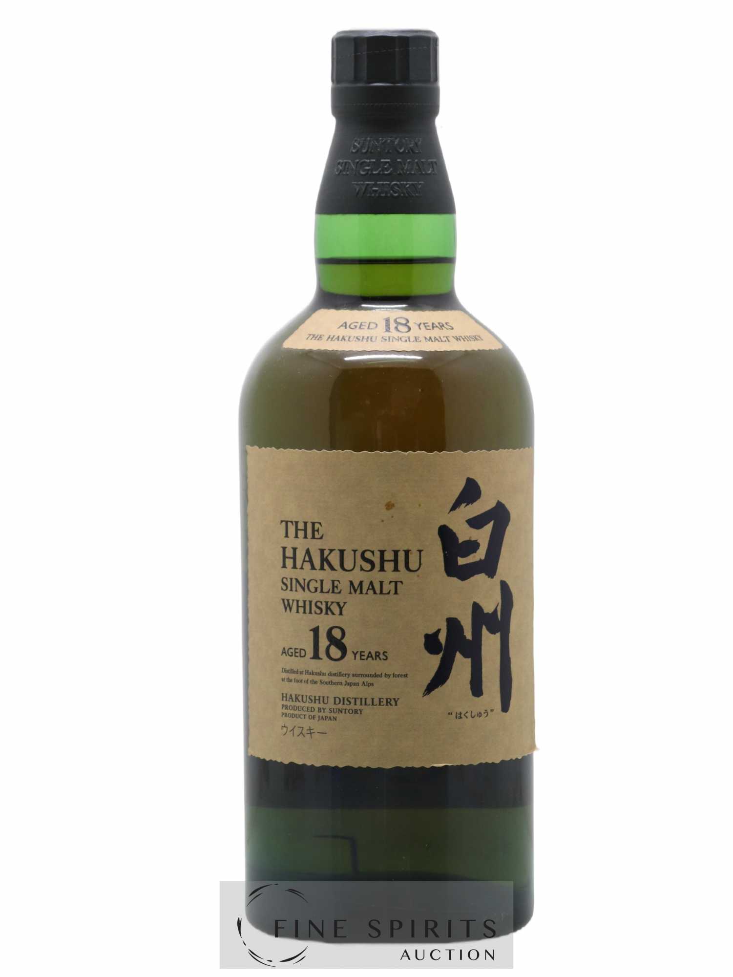 Hakushu 18 years Of. - Lot de 1 bouteille - 1