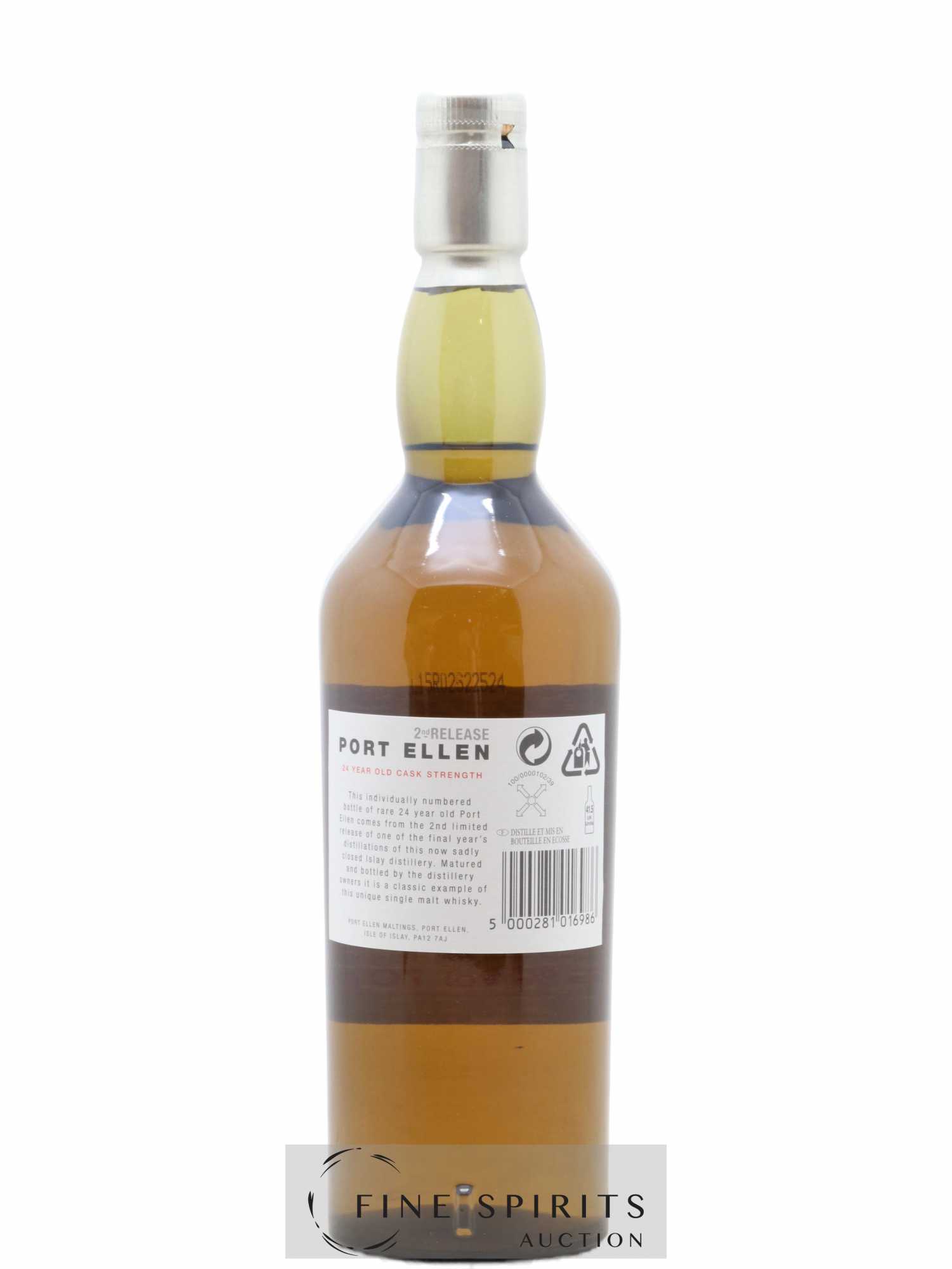 Port Ellen 24 years 1978 Of. 2nd Release Natural Cask Strength - One of 12000 - bottled in 2002 Limited Edition - Lot de 1 bouteille - 2