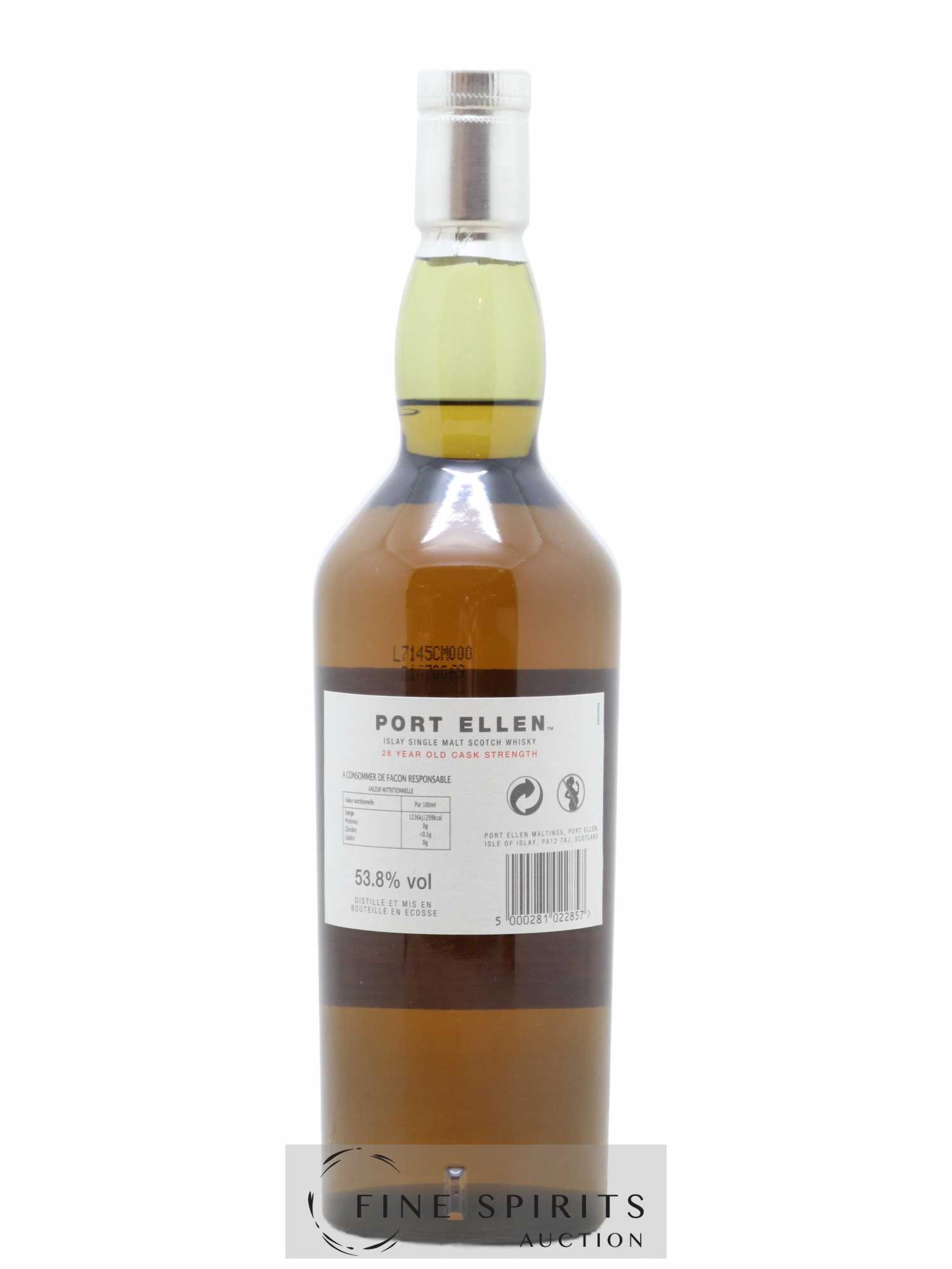 Port Ellen 28 years 1979 Of. 7th Release Natural Cask Strength - One of 5274 - bottled 2007 Limited Edition - Lot de 1 bouteille - 2