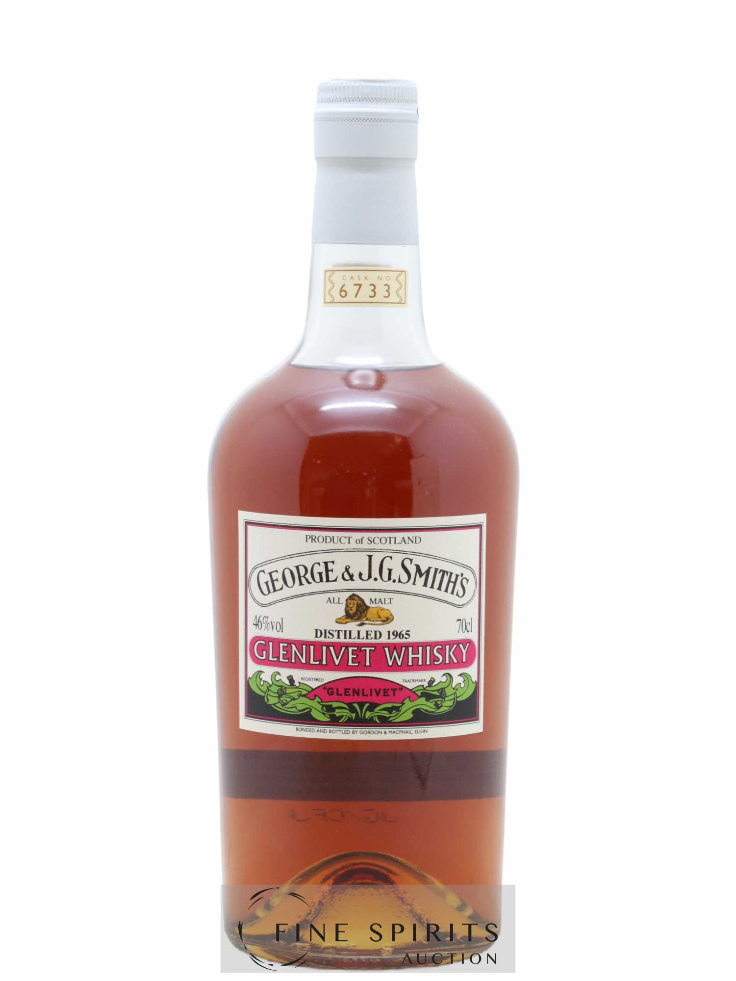 Glenlivet 1965 Gordon & MacPhail George & J.G. Smith's Cask n°6733 - bottled 2007 - Lot de 1 bouteille - 1