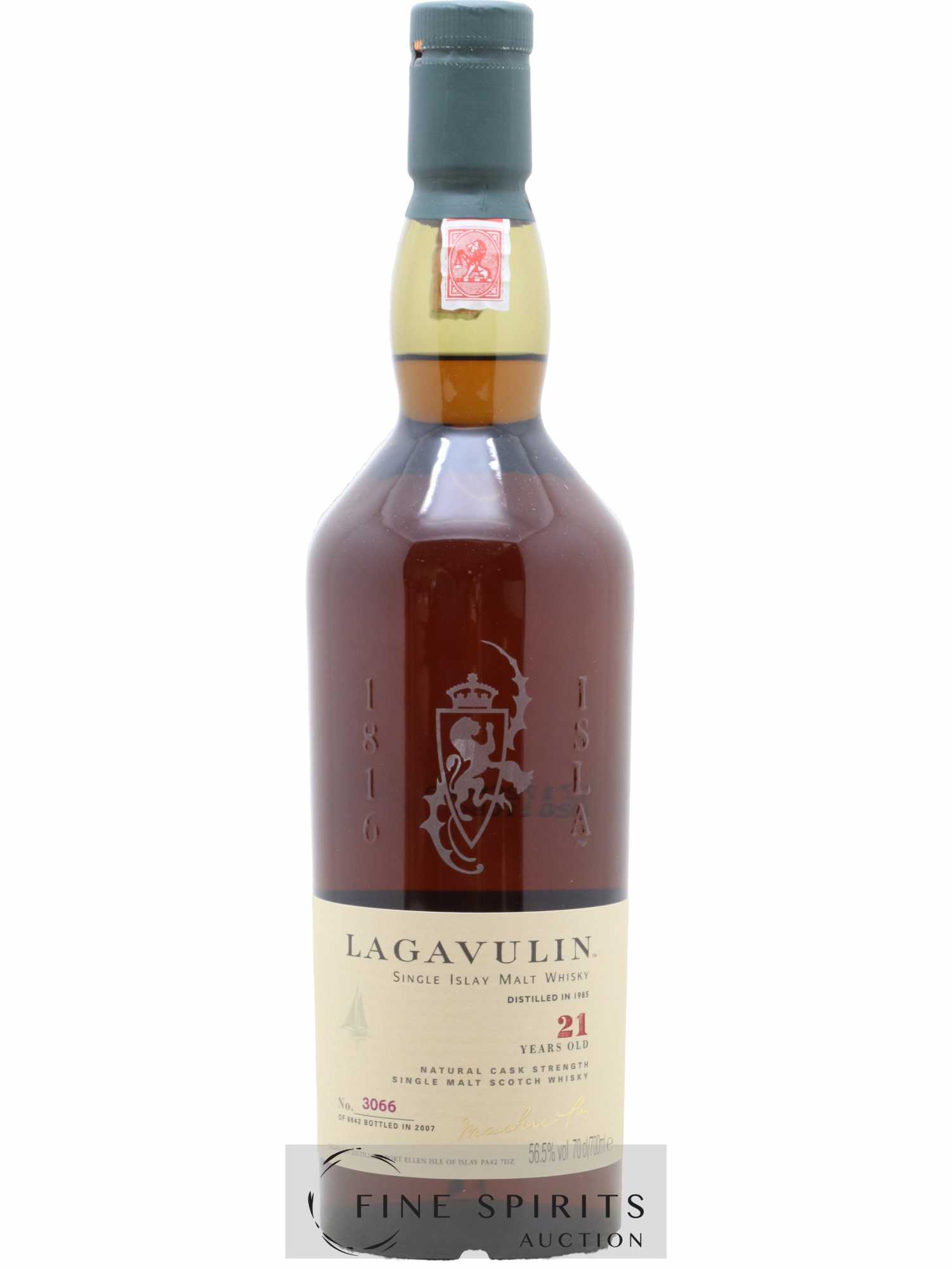 Lagavulin 21 years 1985 Of. Natural Cask Strength One of 6642 - bottled 2007 - Lot de 1 bouteille - 1