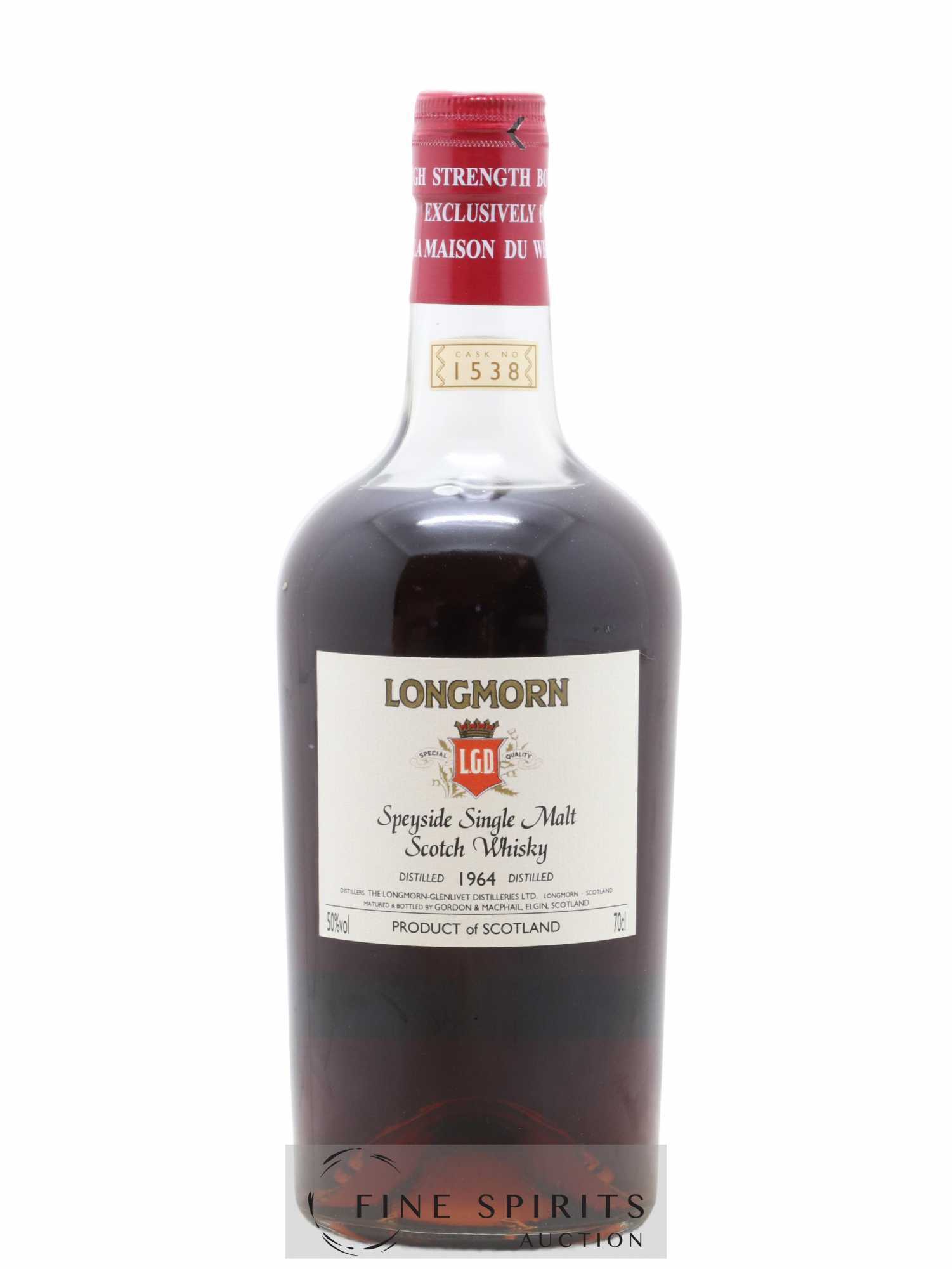 Longmorn 1964 Gordon & MacPhail Cask n°1538 - bottled 2007 LMDW - Lot de 1 bouteille - 1