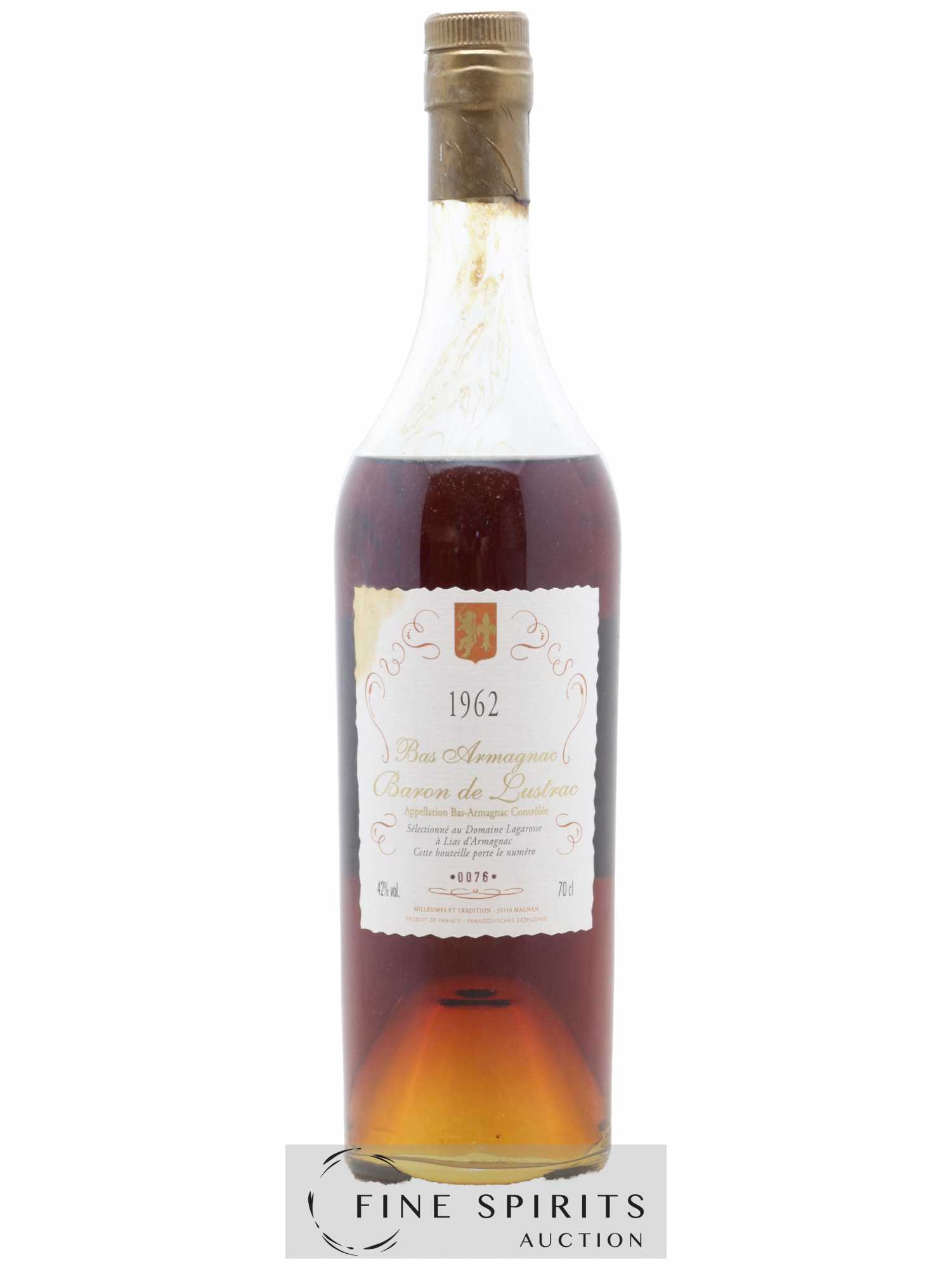 Baron de Lustrac Of. Domaine Lagarosse Millésime et Tradition - Lot de 1 bouteille - 0