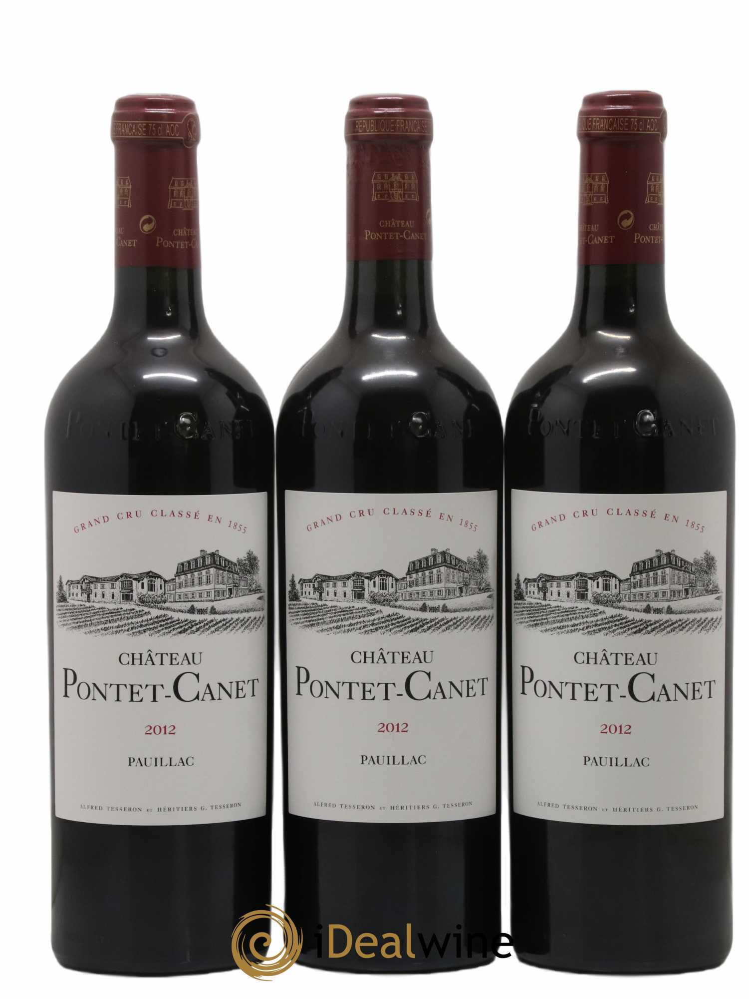 Château Pontet Canet 5ème Grand Cru Classé 2012 - Lot de 12 bouteilles - 2