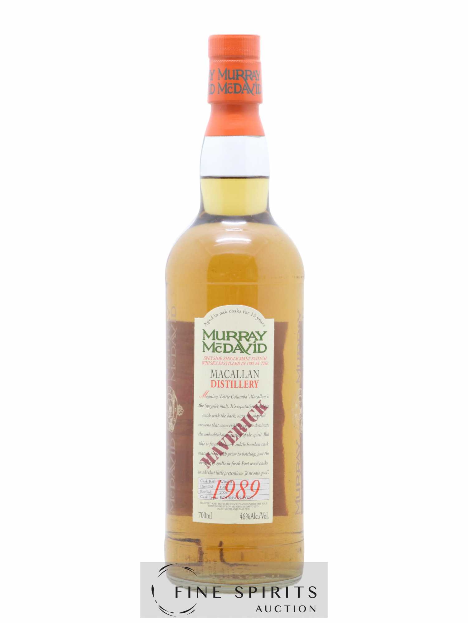 Macallan (The) 1989 Murray Mc David Maverick Cask Ref W0410 - bottled 2004 - Lot of 1 bottle - 1
